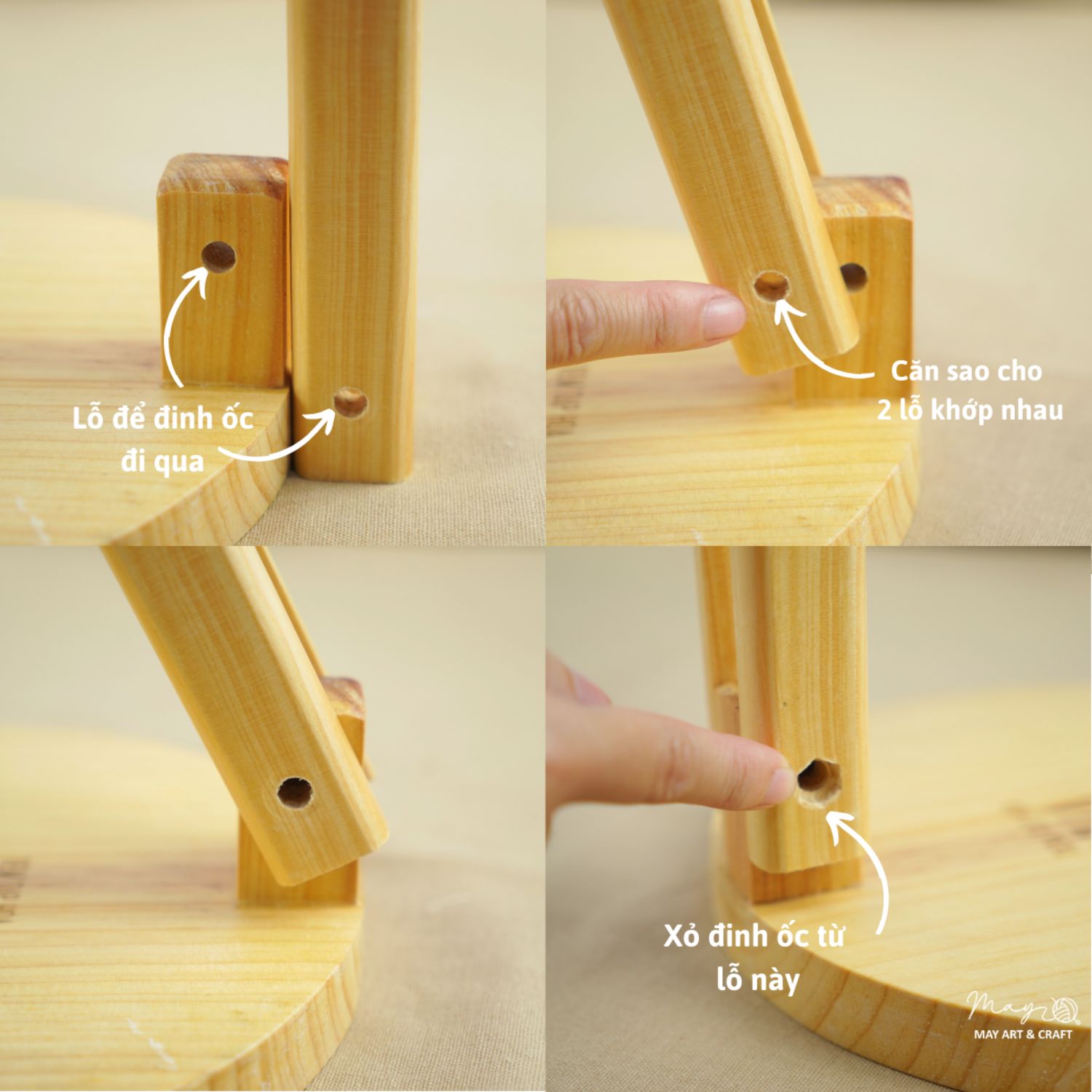 Đế kẹp khung xoay 360°