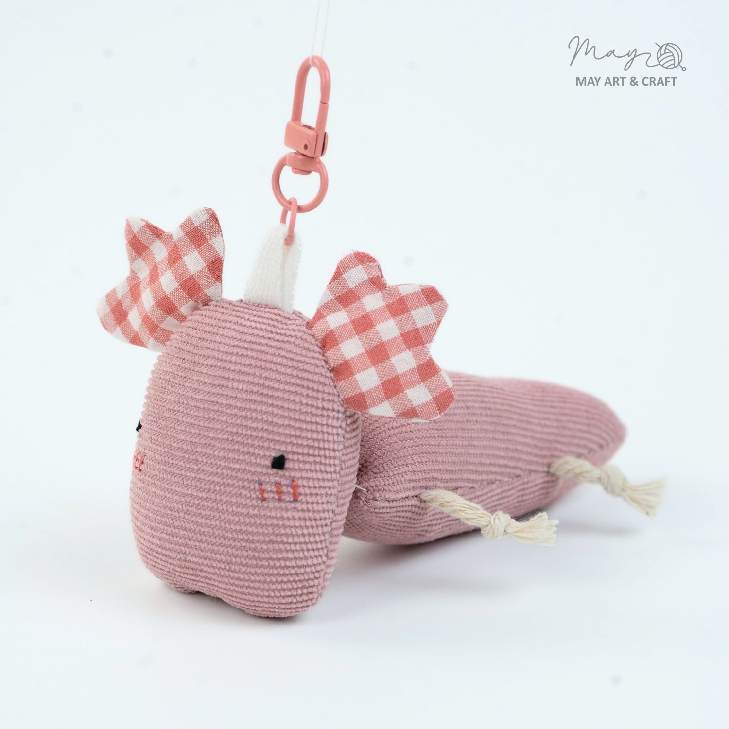 Móc khóa bông vải thủ công