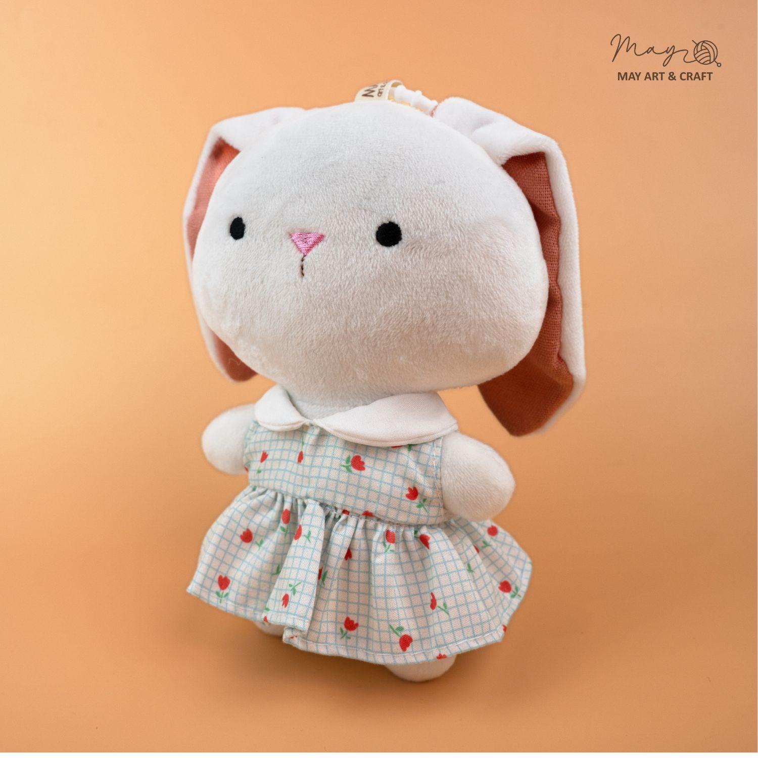 Váy liền cổ sen sát nách cho búp bê/gấu bông 15 -16 cm (Nhập khẩu)
