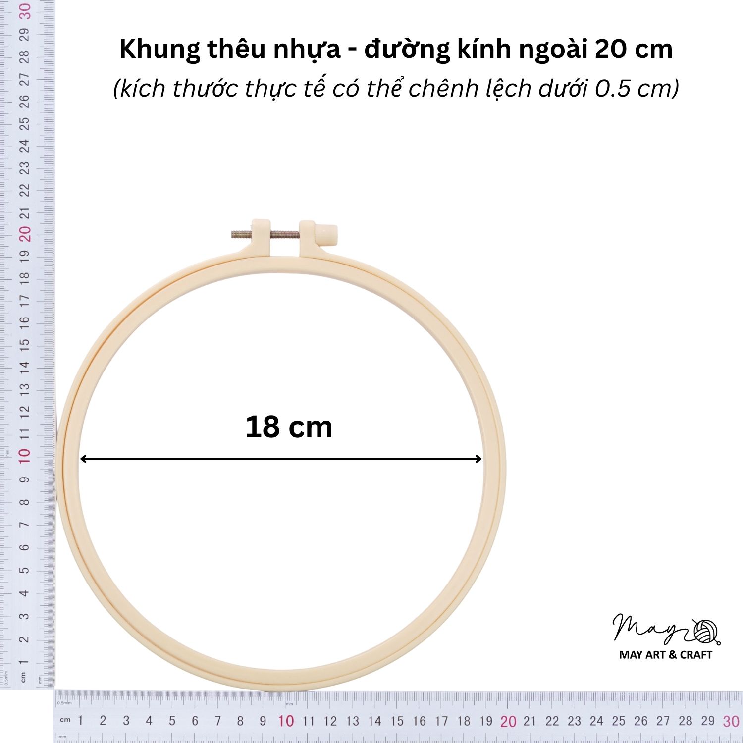 Khung thêu nhựa nhiều kích cỡ