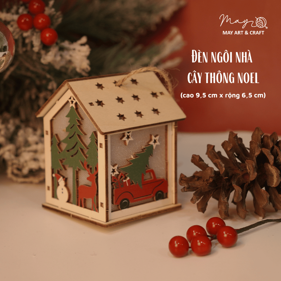 Bộ KIT làm đèn lồng gỗ Noel