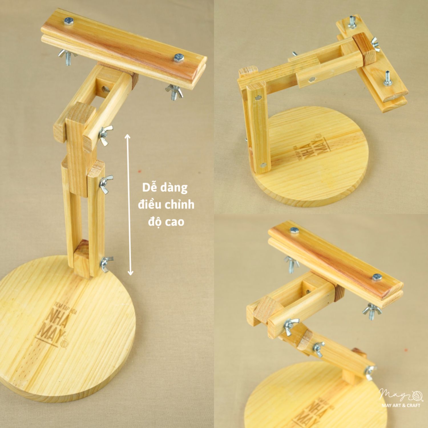 Đế kẹp khung xoay 360°