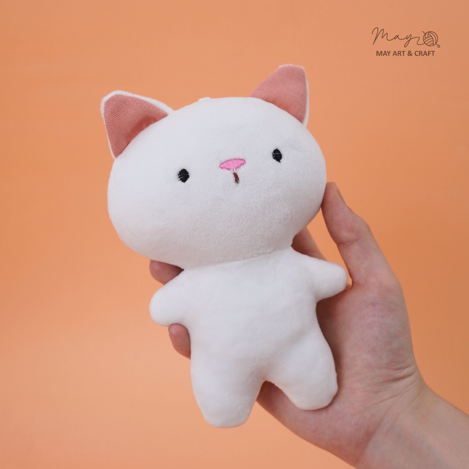 Phôi thú bông mini kèm móc silicon (Không kèm trang phục)