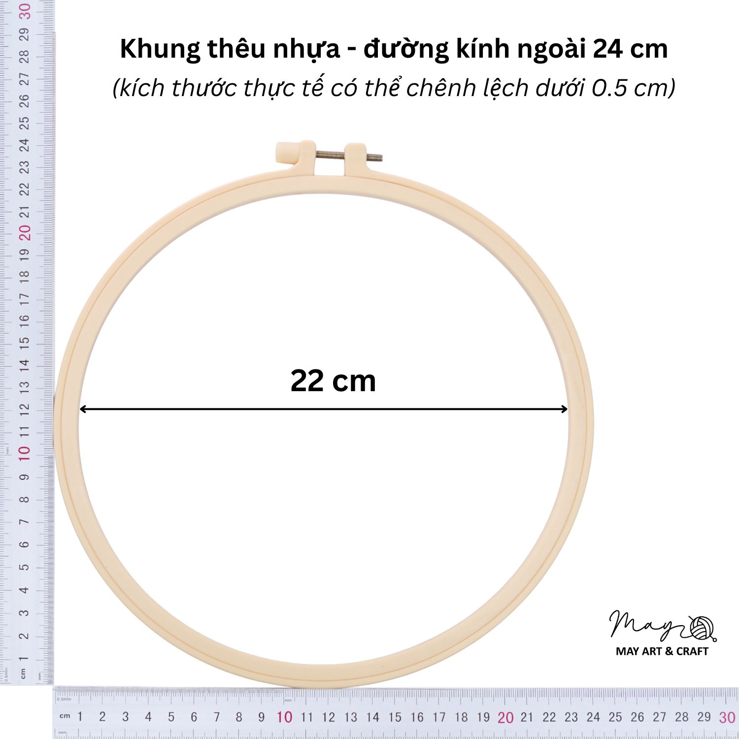 Khung thêu nhựa nhiều kích cỡ