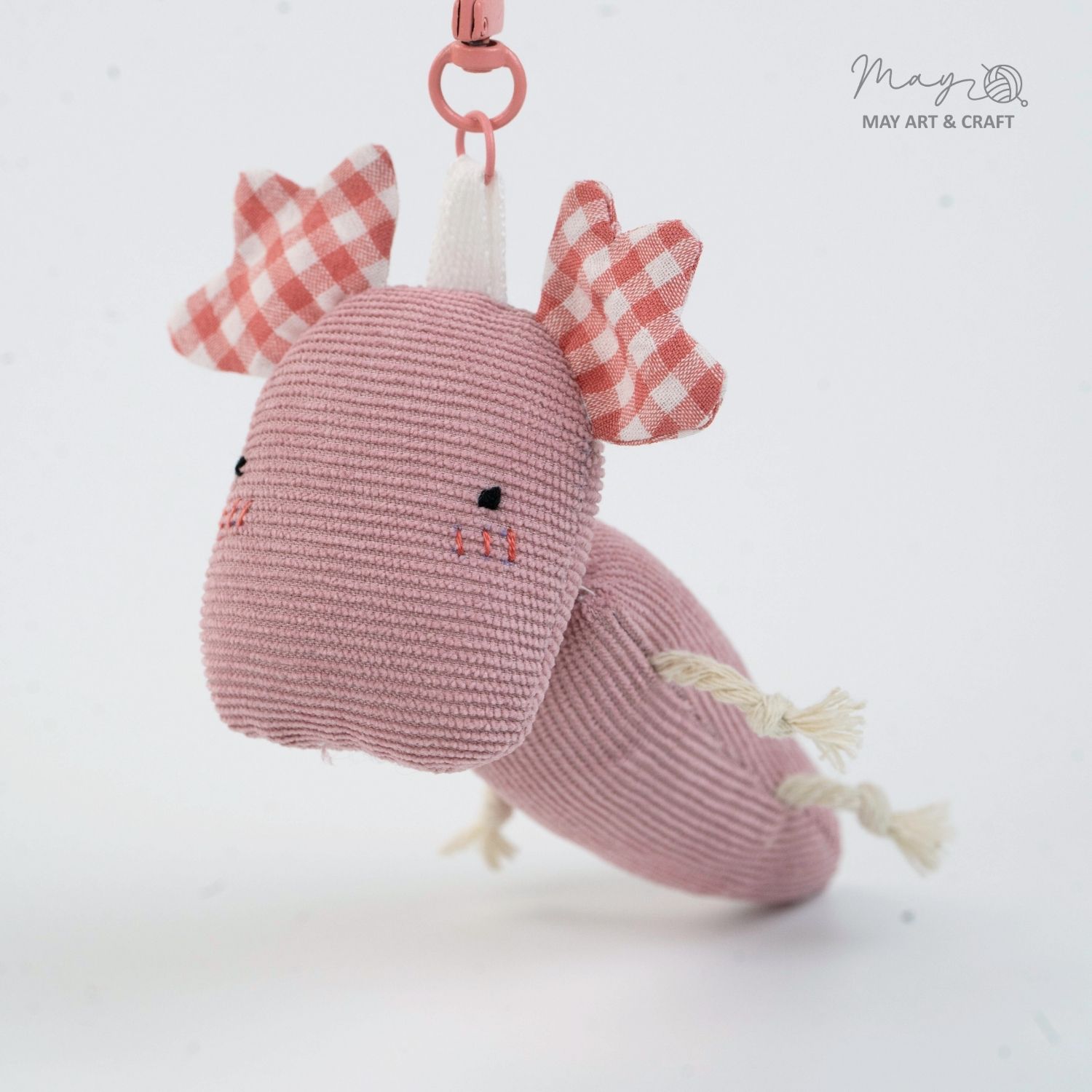 Móc khóa bông vải thủ công