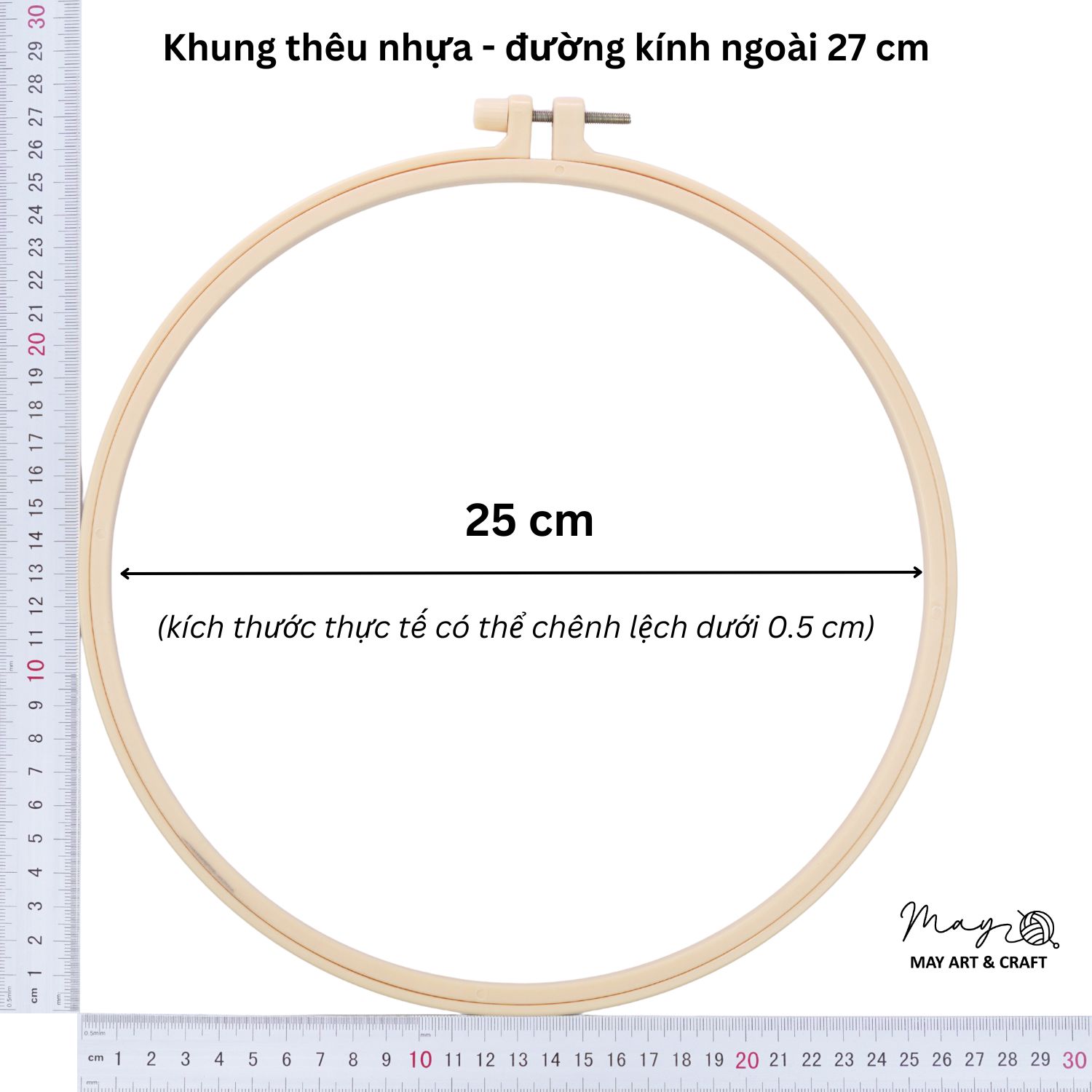 Khung thêu nhựa nhiều kích cỡ
