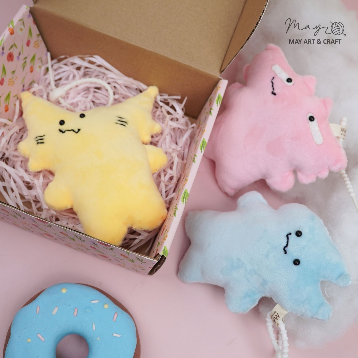 Set tự khâu móc khoá thú bông mini nhiều mẫu dễ thương Tiệm tạp hoá Nhà May