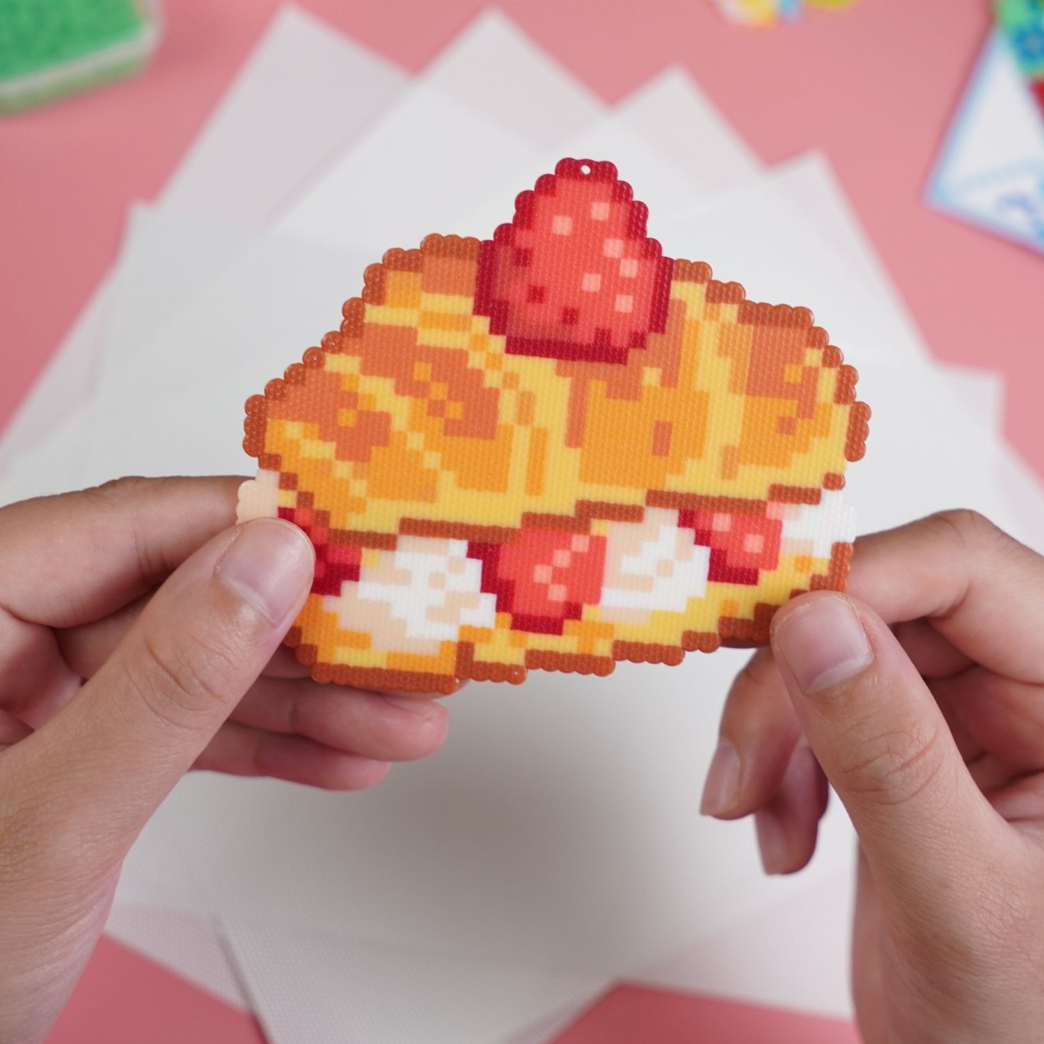 Vải ủi hạt nhựa ủi loại dày 0.25mm kích thước 15 x 20 cm không viền