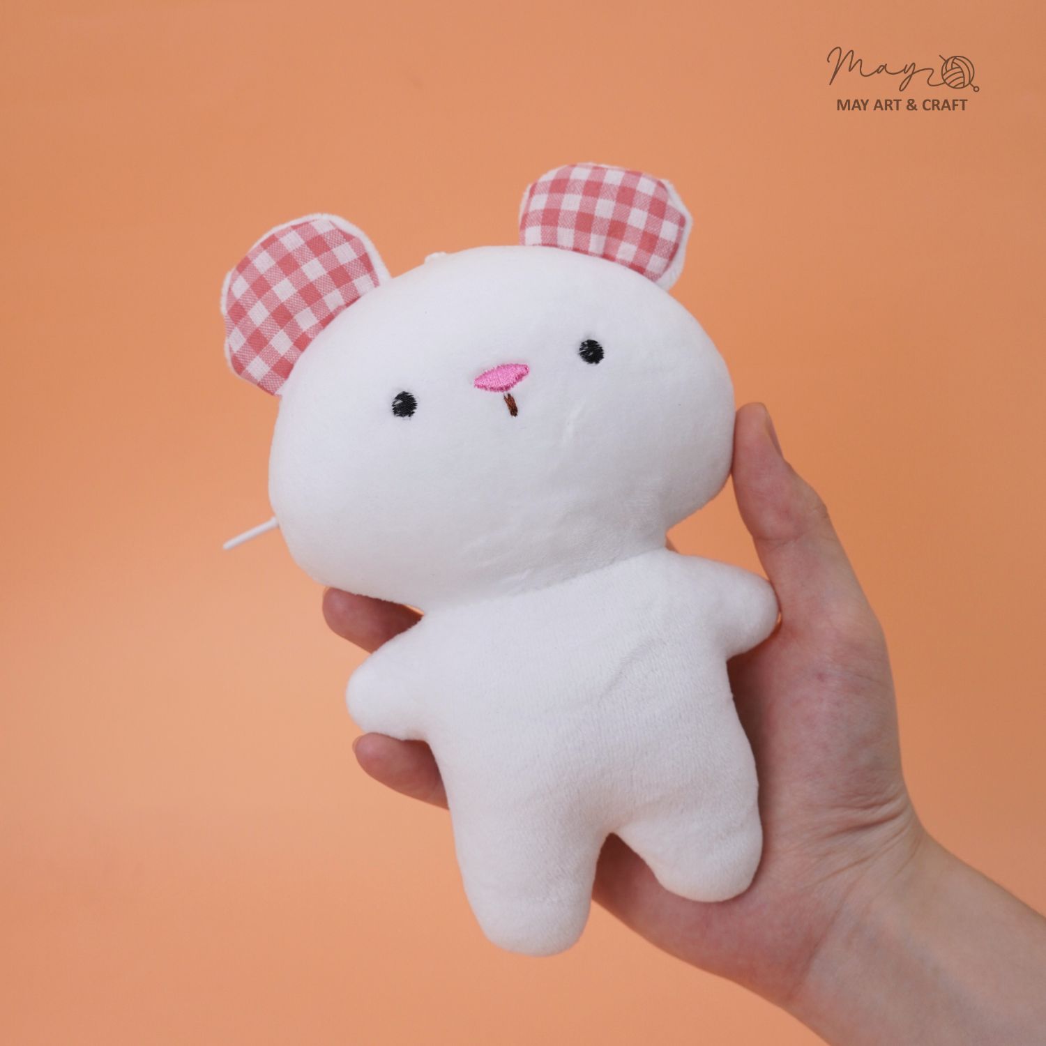 Phôi thú bông mini kèm móc silicon (Không kèm trang phục)