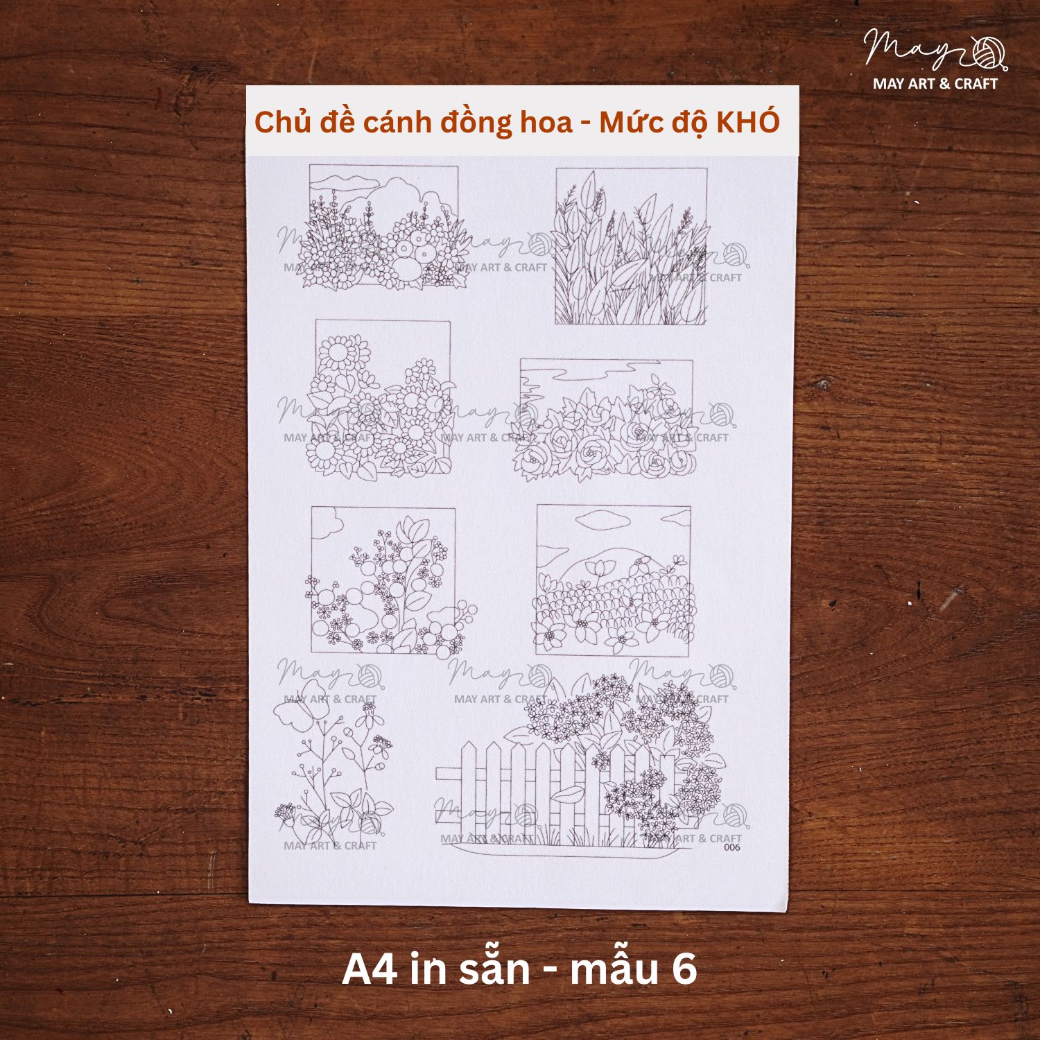 Mếch tan dính in sẵn mẫu thêu tiện lợi