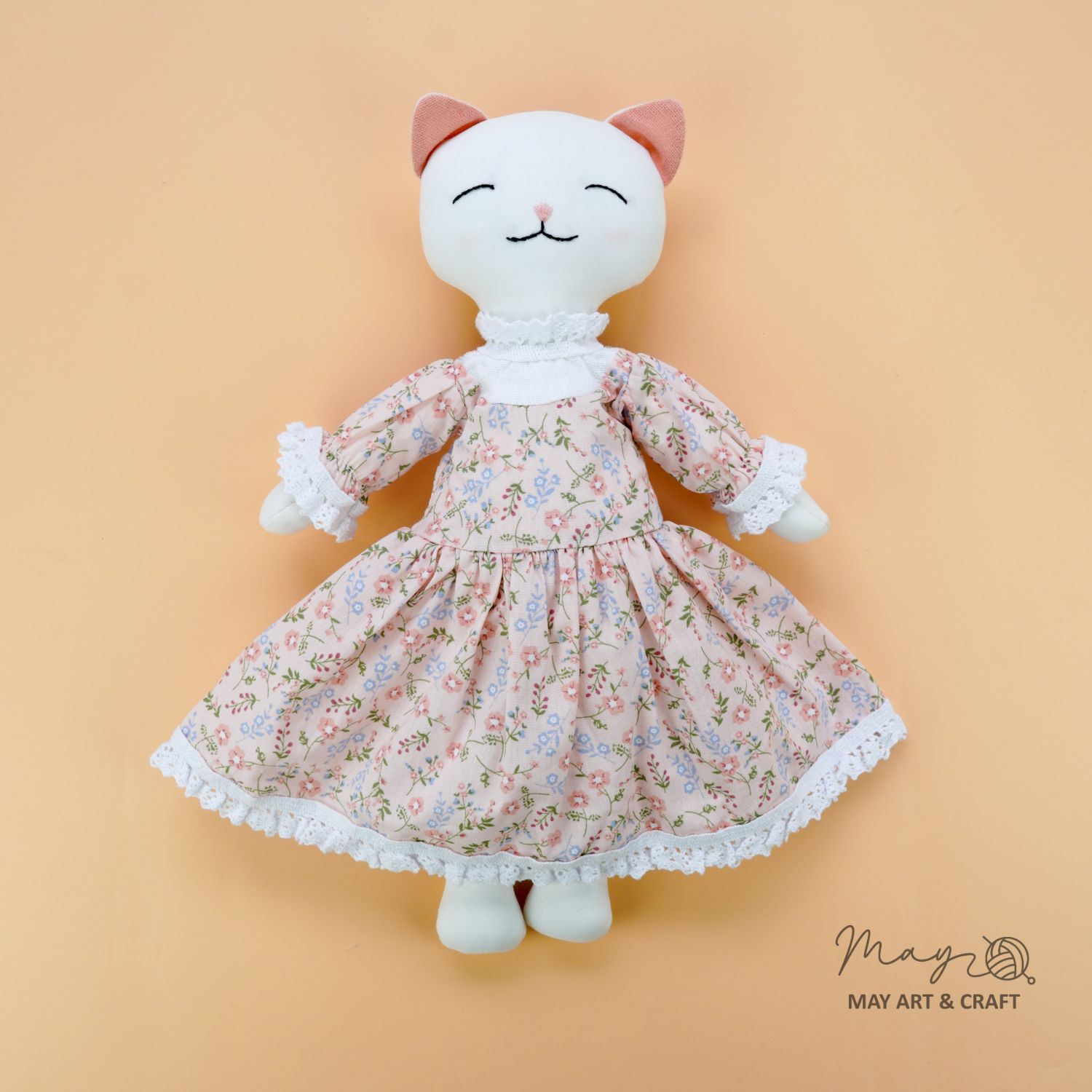 Váy tiểu thư phối ren cho thú bông (không bao gồm yếm)