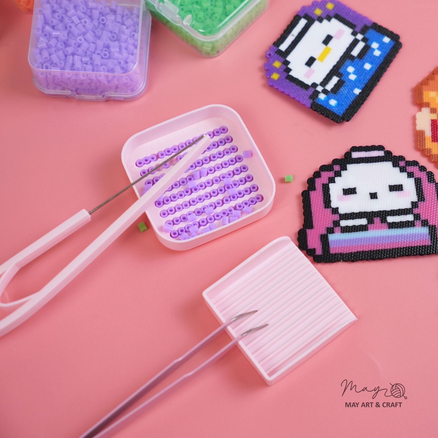 Bộ 4 món dụng cụ gắp hạt nhựa ủi