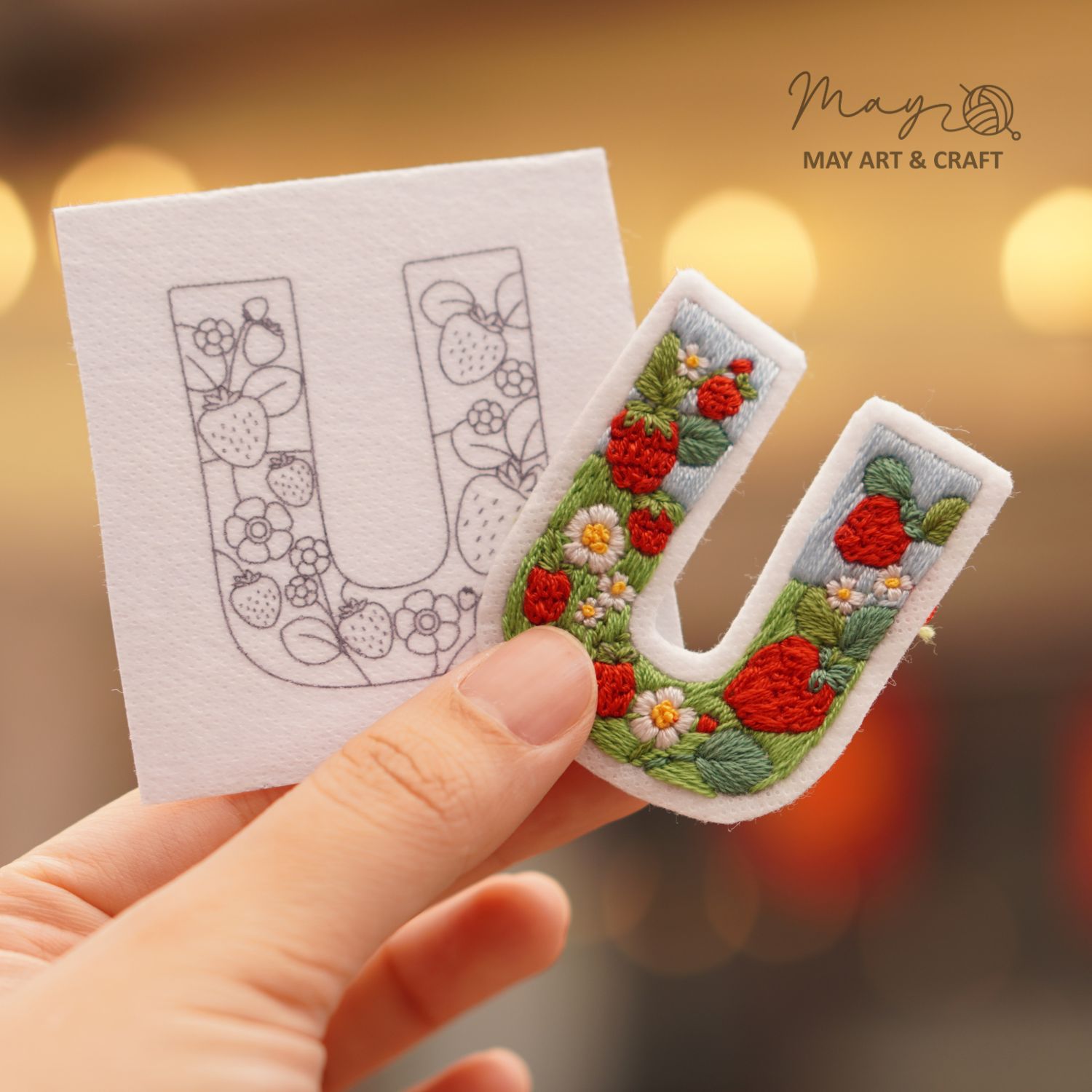 Mếch tan in sẵn chữ cái (lẻ 1 chữ)