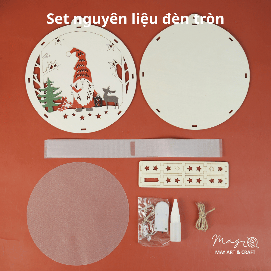 Bộ KIT làm đèn lồng gỗ Noel