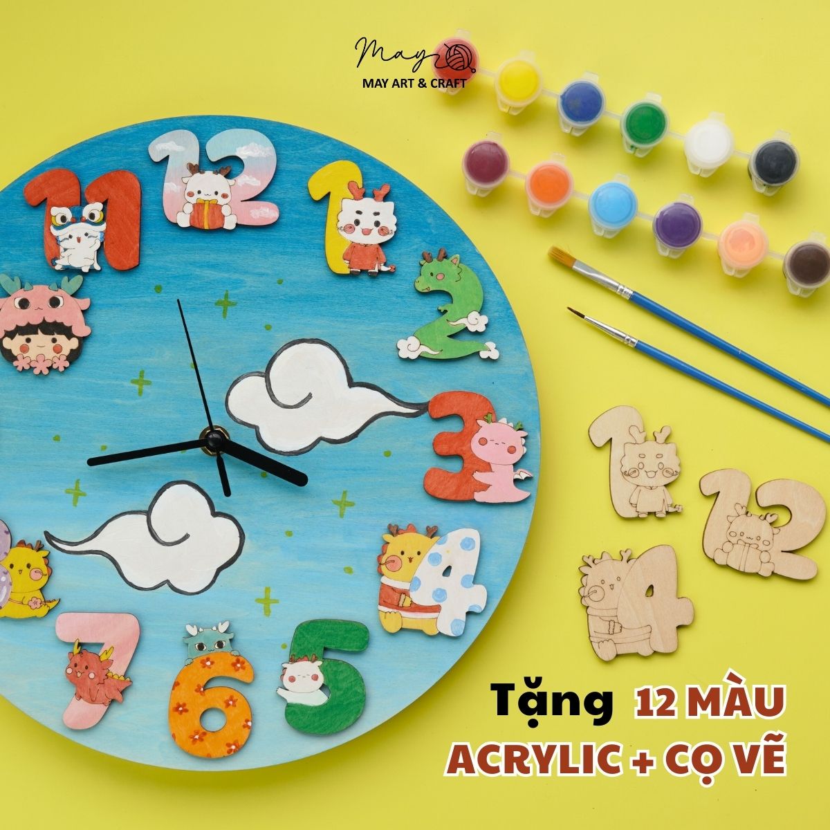 Bộ KIT tự tay trang trí đồng hồ (treo tường)