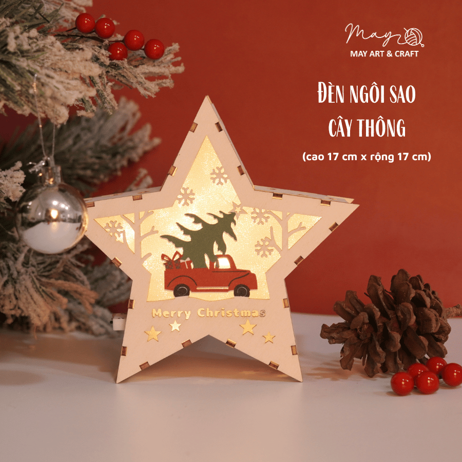 Bộ KIT làm đèn lồng gỗ Noel