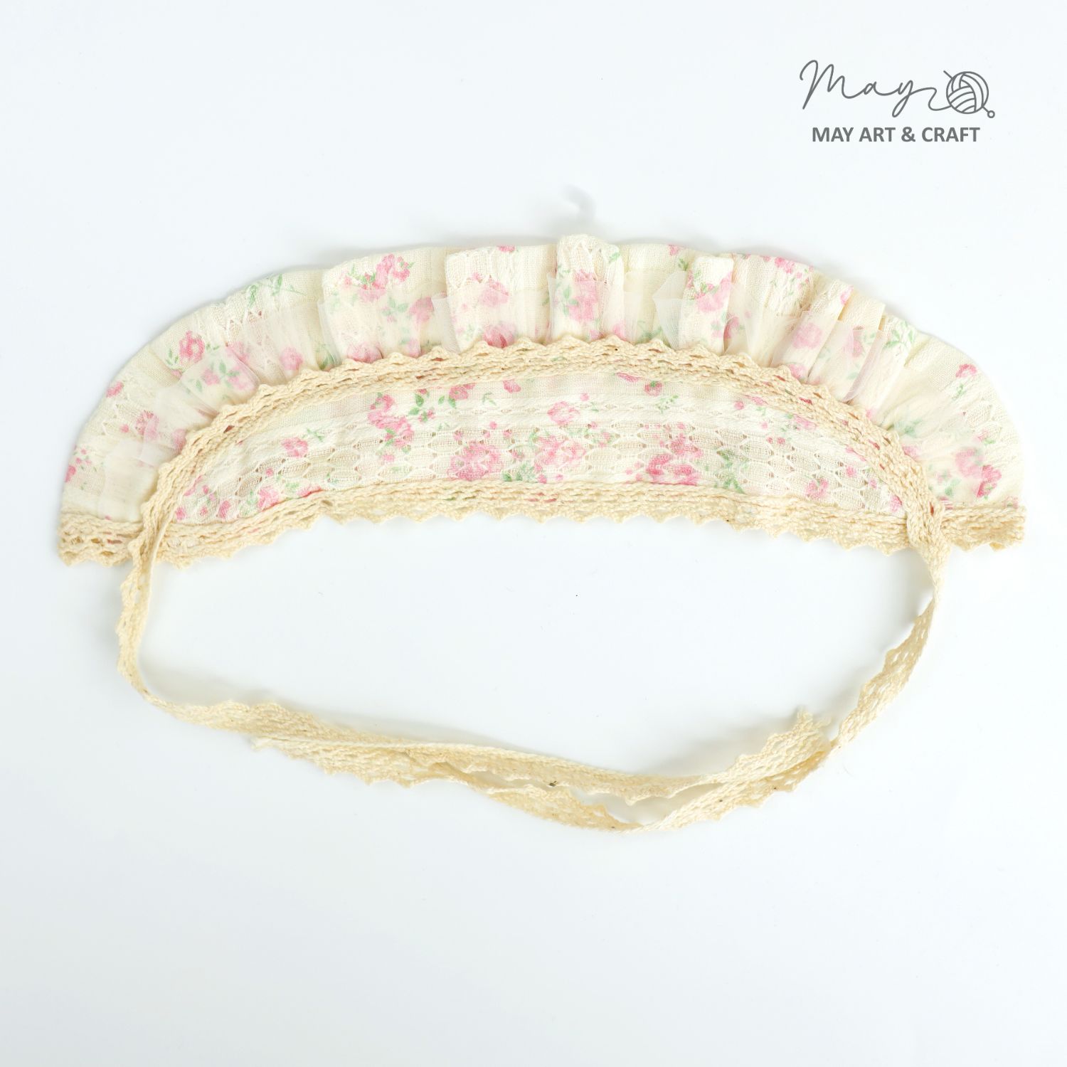 Phụ kiện khăn bonet ren tiểu thư