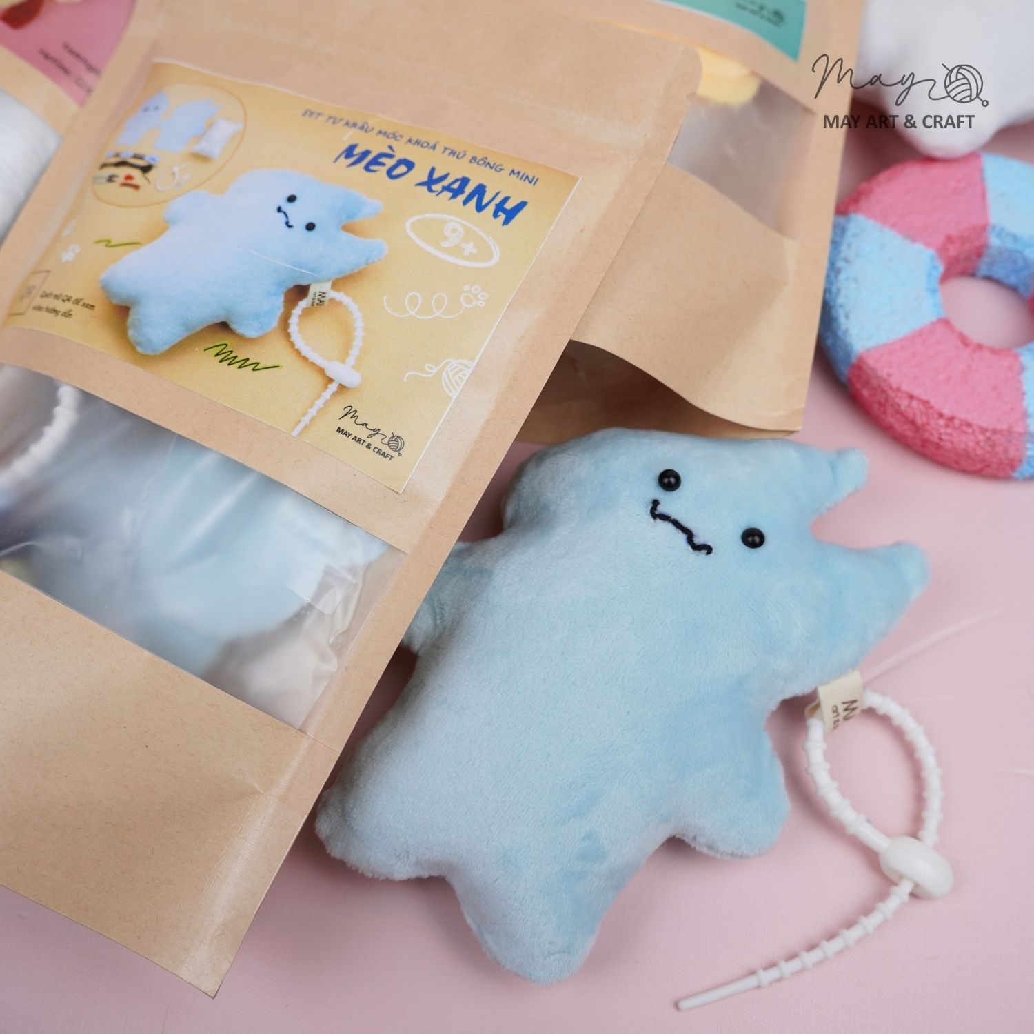 Set tự khâu móc khoá thú bông mini nhiều mẫu dễ thương Tiệm tạp hoá Nhà May
