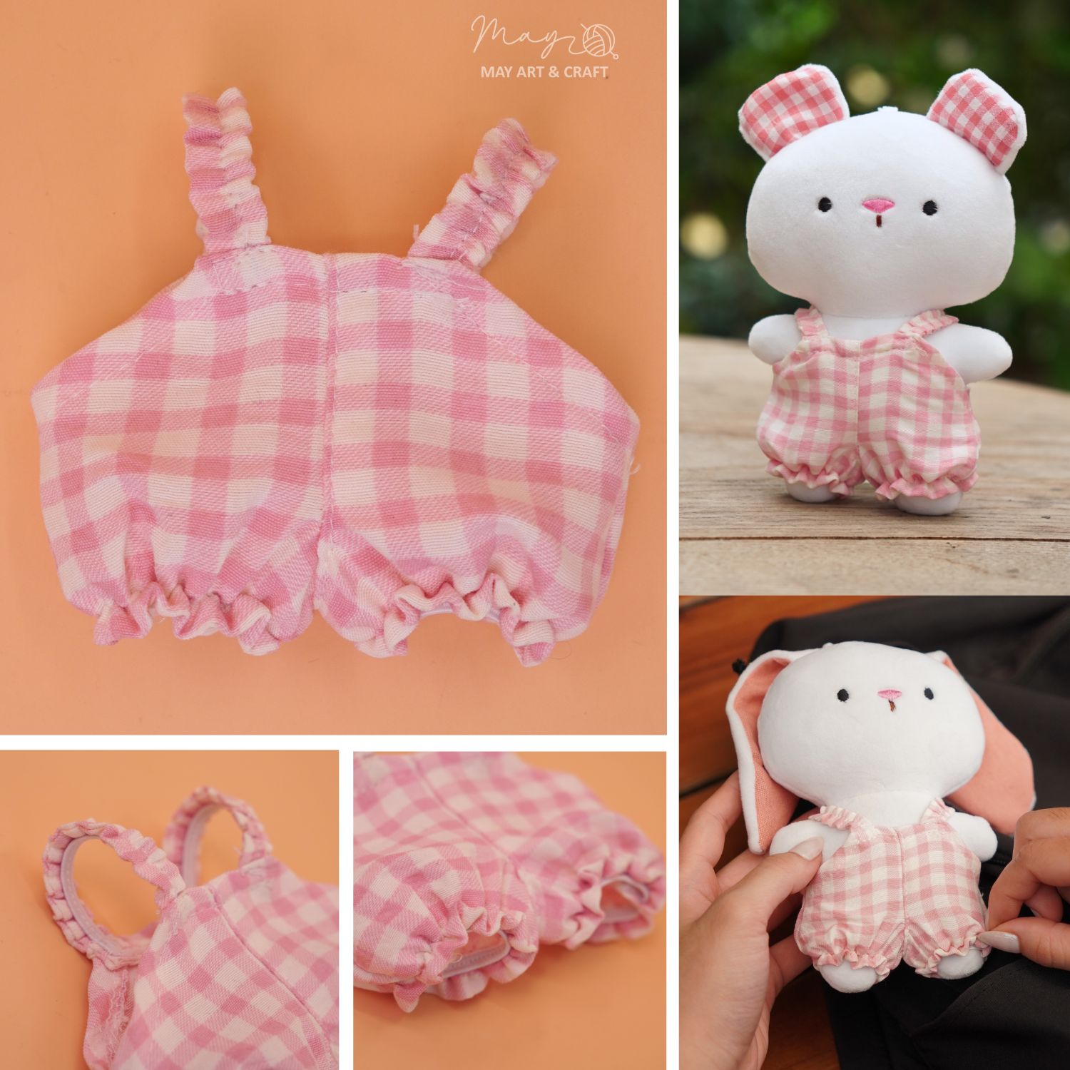 Quần yếm chun cho thú bông mini (nhiều màu sắc)