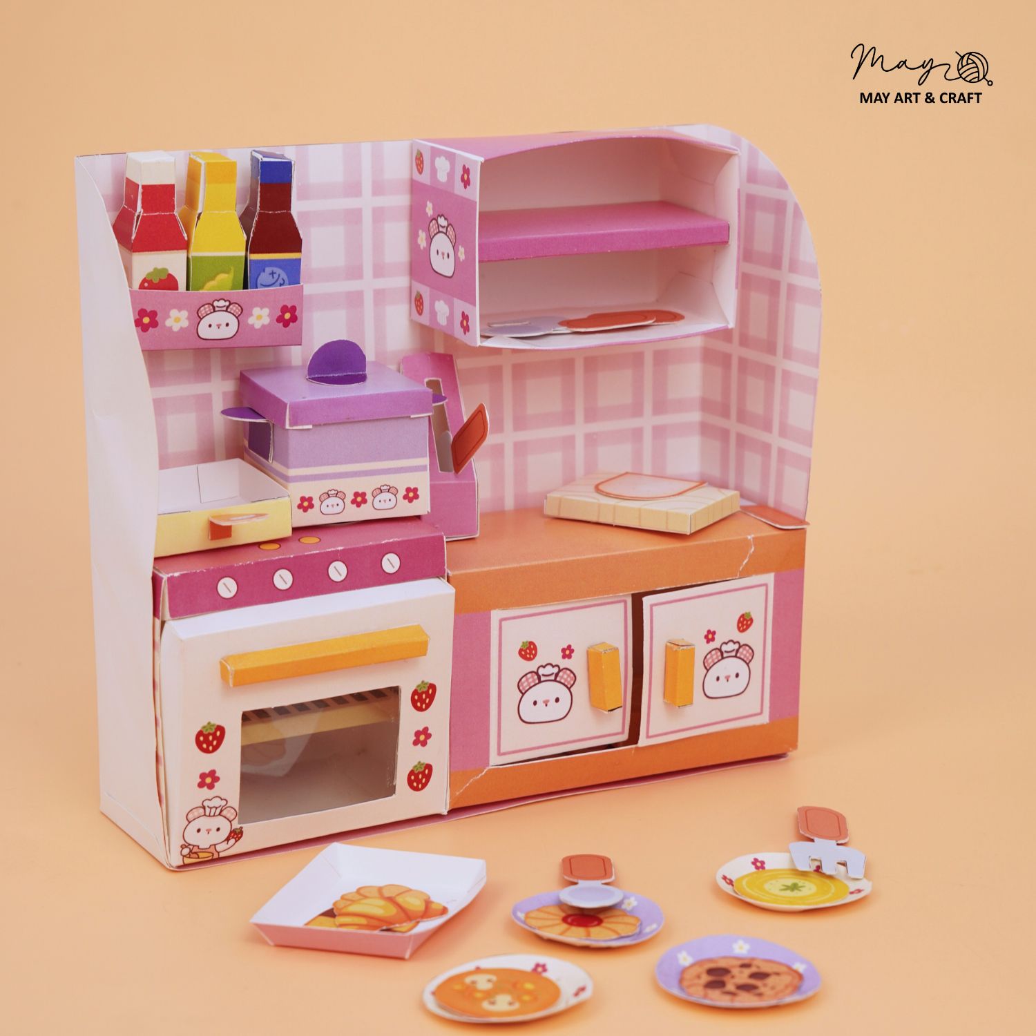 Combo 3 bộ đồ chơi tự làm mô hình giấy 3D DIY