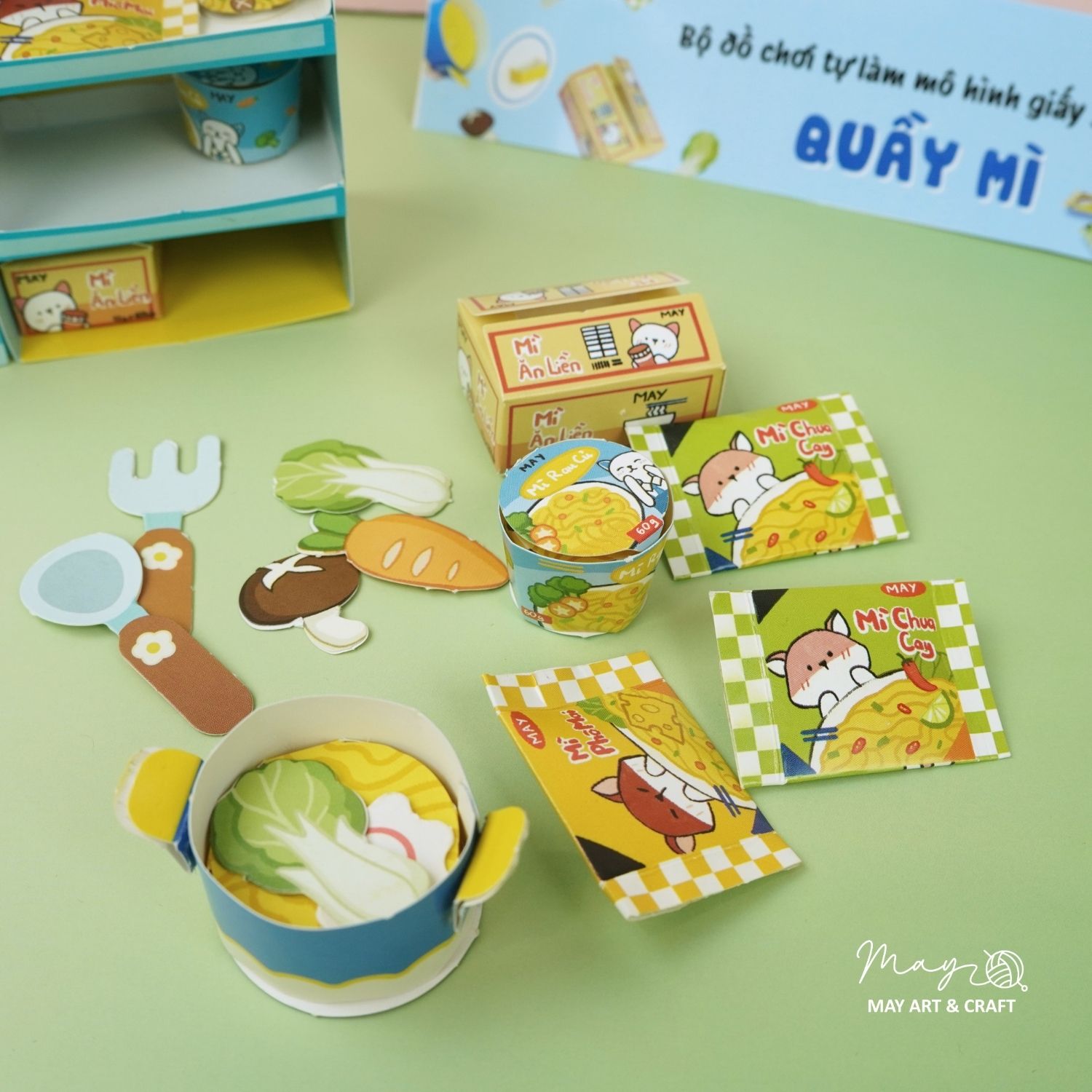 Set đồ chơi giấy - tự làm mô hình giấy 3D DIY nhiều chủ đề