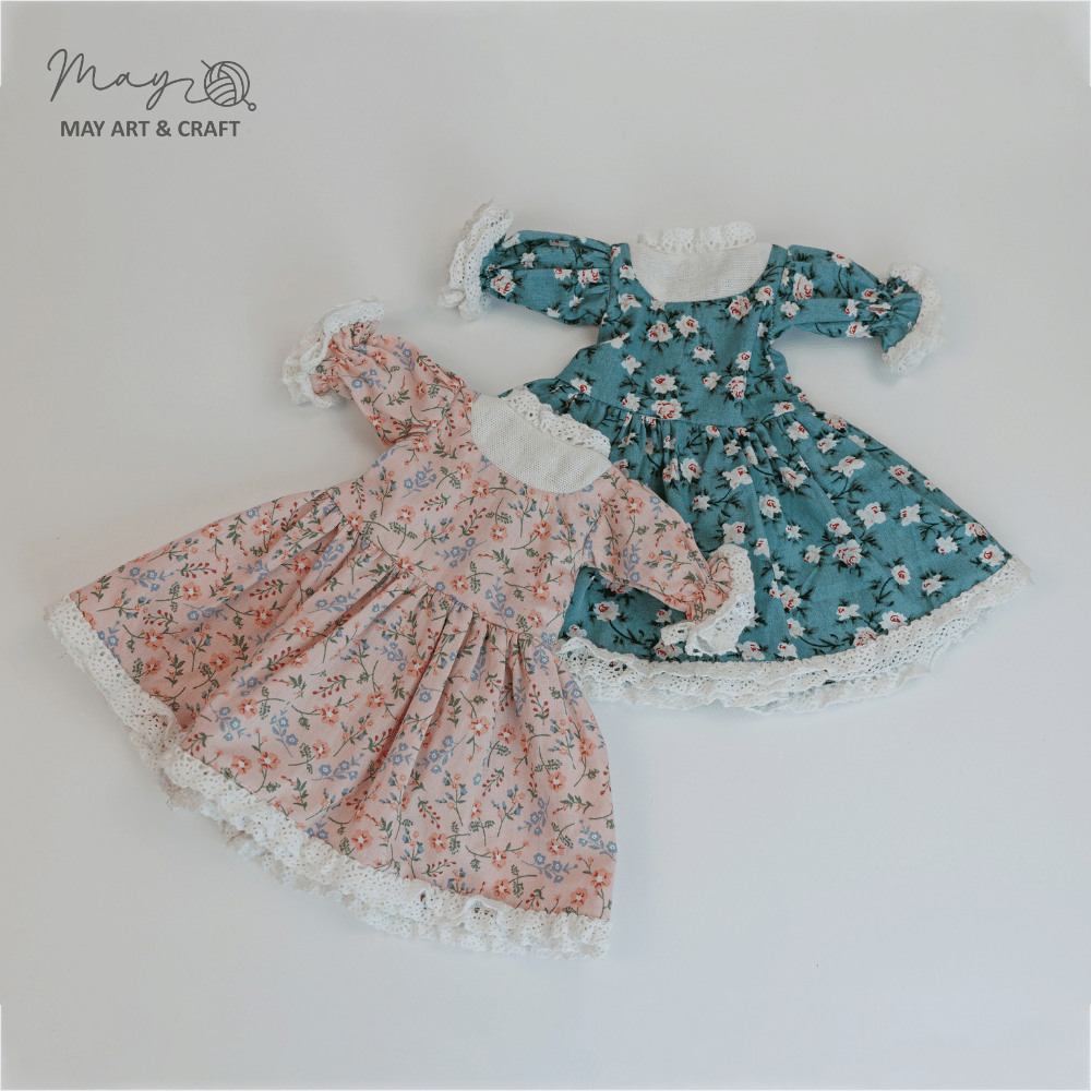 Váy tiểu thư phối ren cho thú bông (không bao gồm yếm)