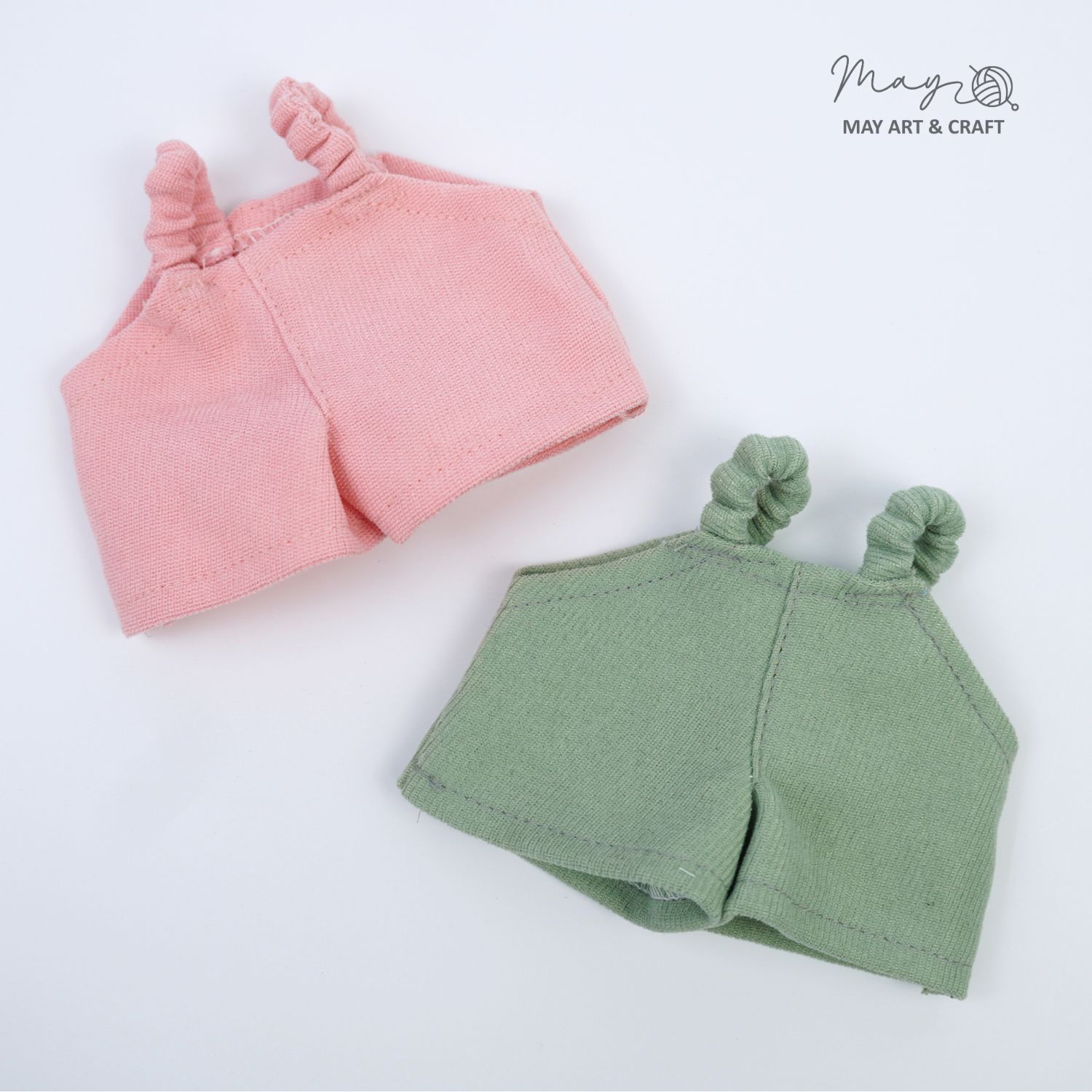 Quần yếm dáng suông cho thú bông mini