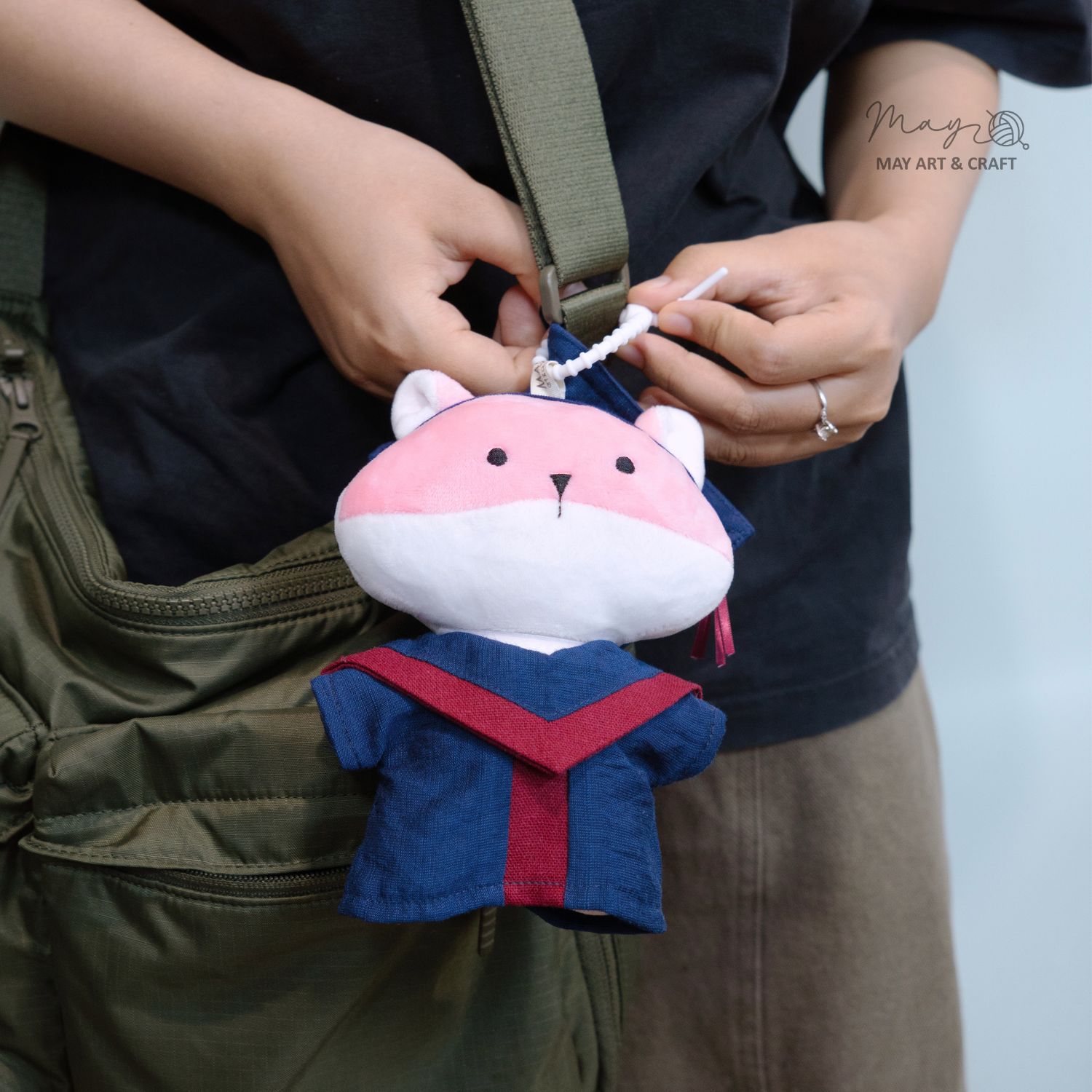 Bộ đồ tốt nghiệp dành cho thú bông mini (Kèm mũ)