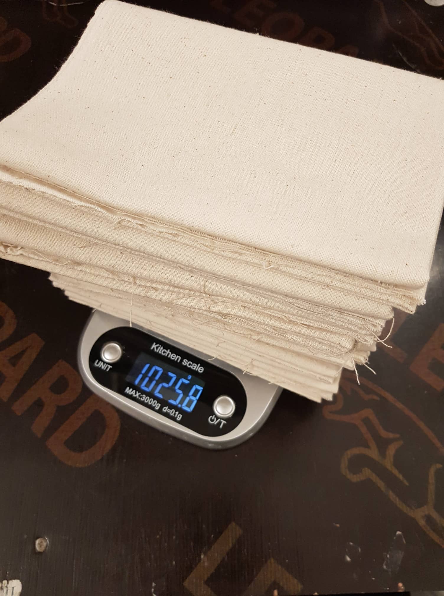 [Hàng thanh lý] Vải thô mộc 100x40cm (1 tấm)