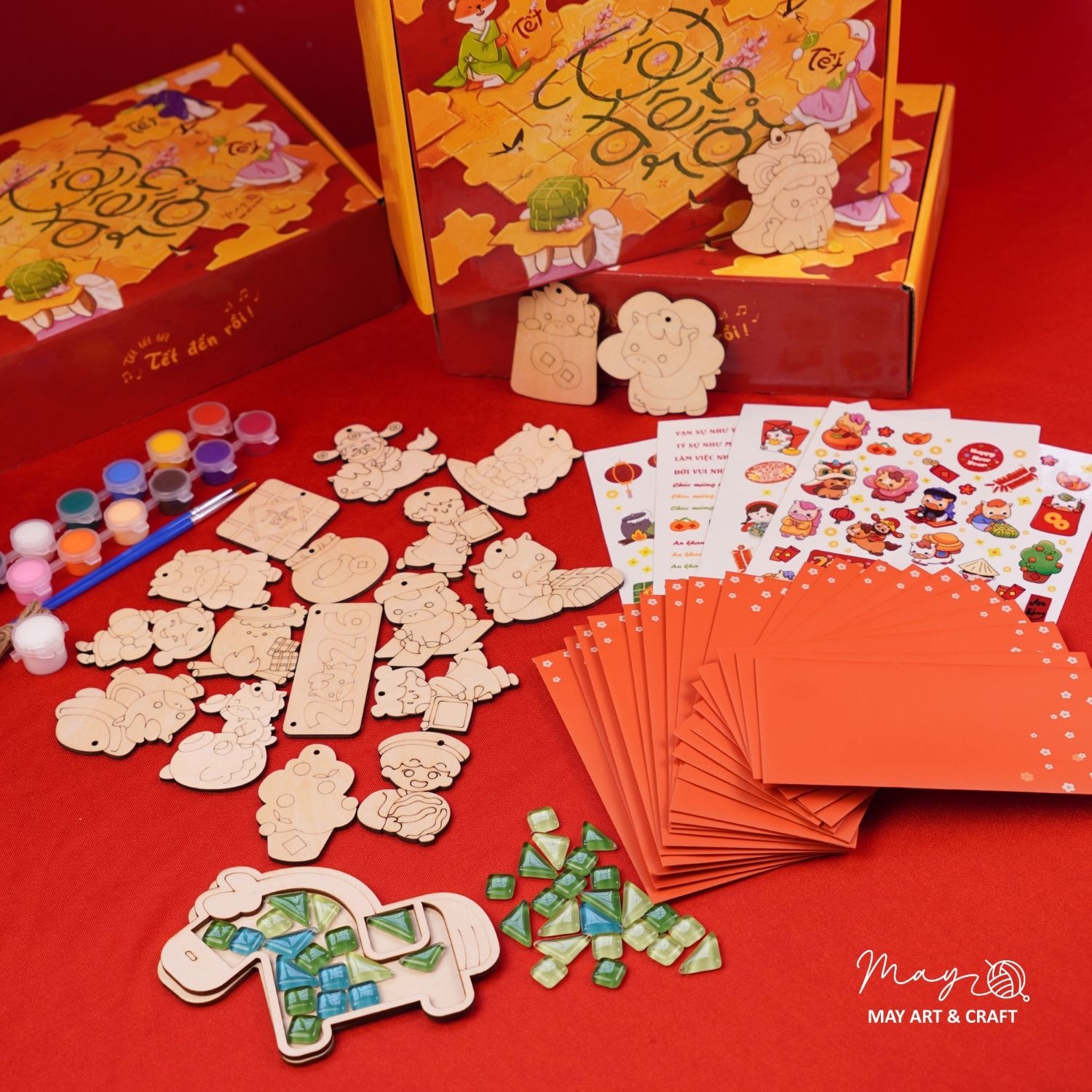 Set quà tết đồ chơi thủ công DIY cho bé 2026