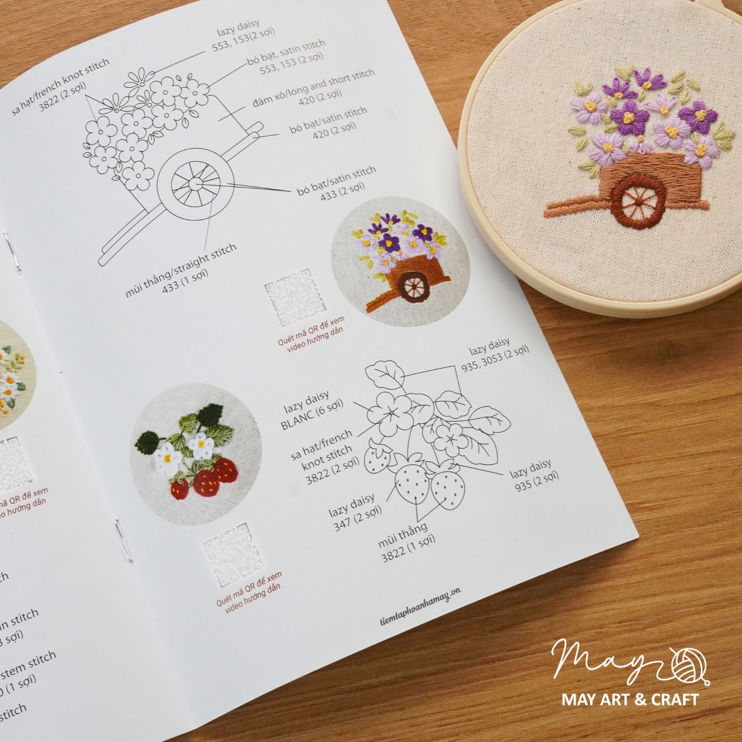 Quyển in mẫu thêu Embroidery Pattern