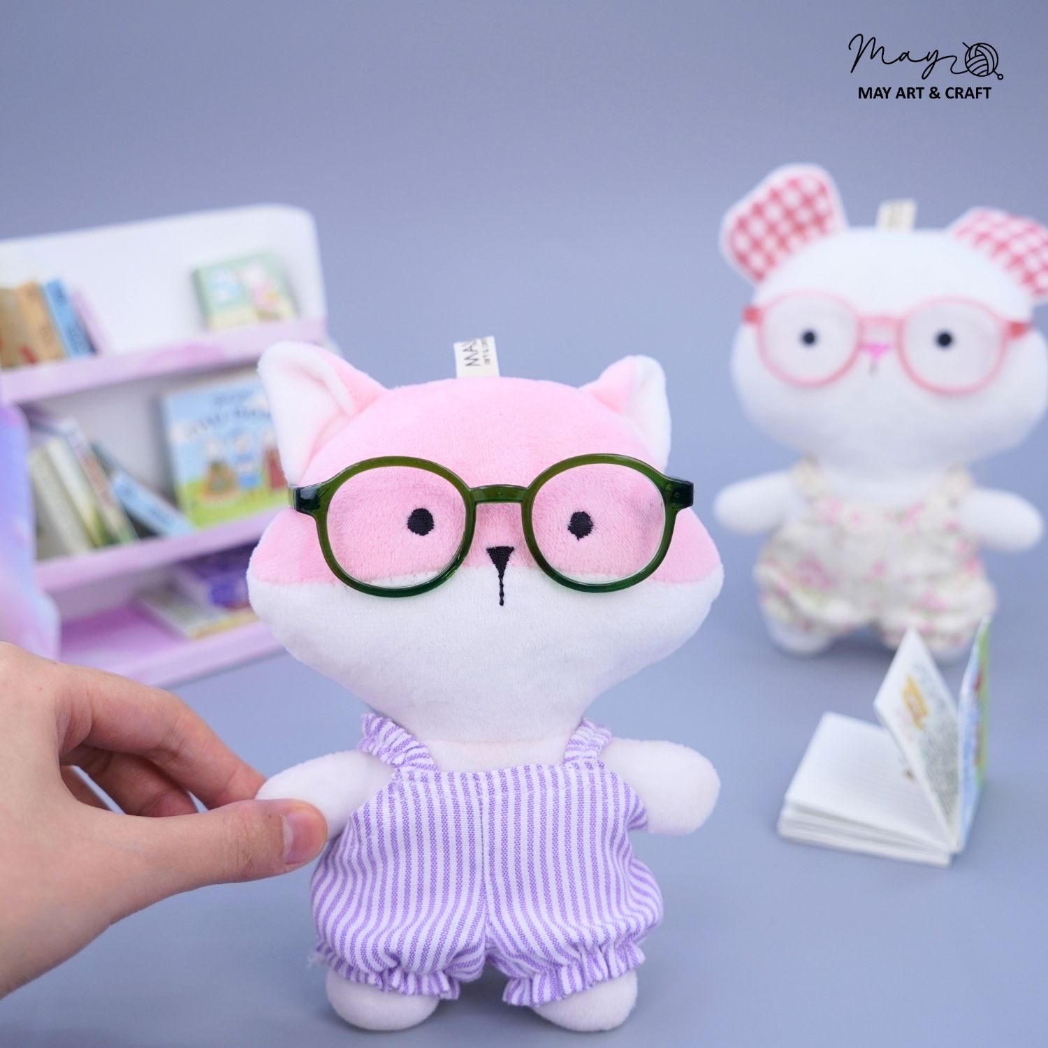 Kính mắt mini phụ kiện cho thú bông Tiệm tạp hóa nhà May