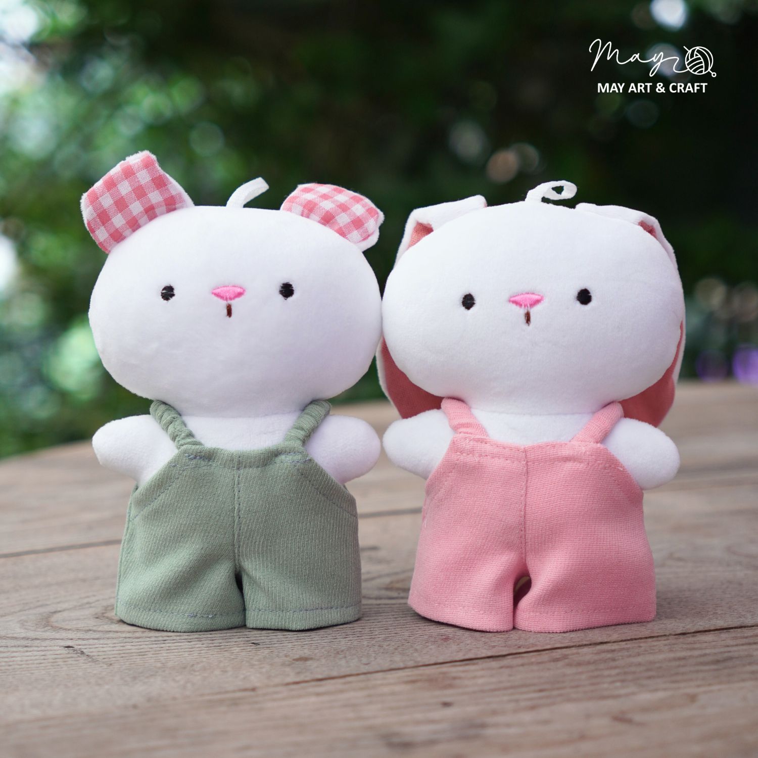 Quần yếm dáng suông cho thú bông mini