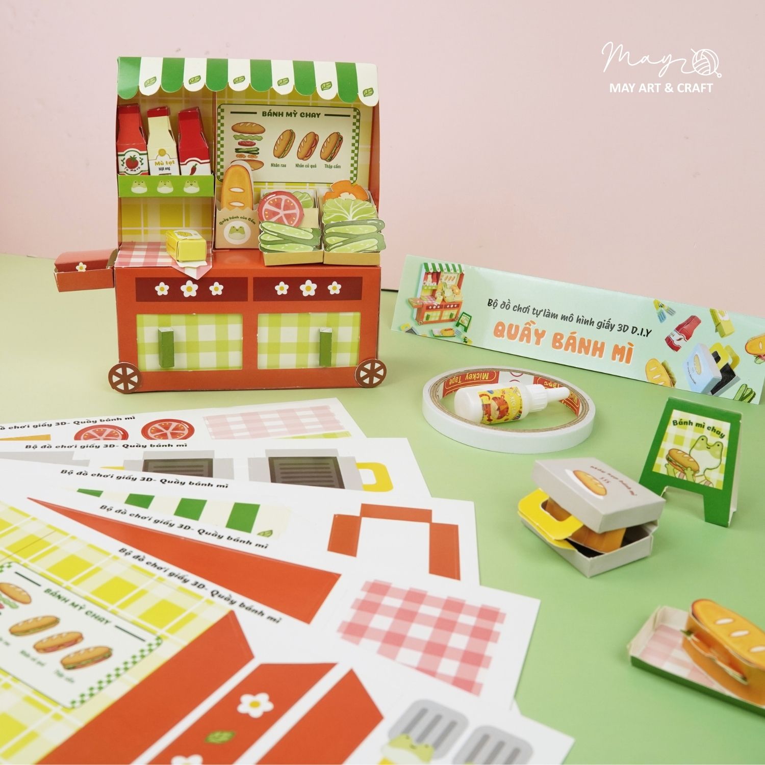 Set đồ chơi giấy - tự làm mô hình giấy 3D DIY nhiều chủ đề