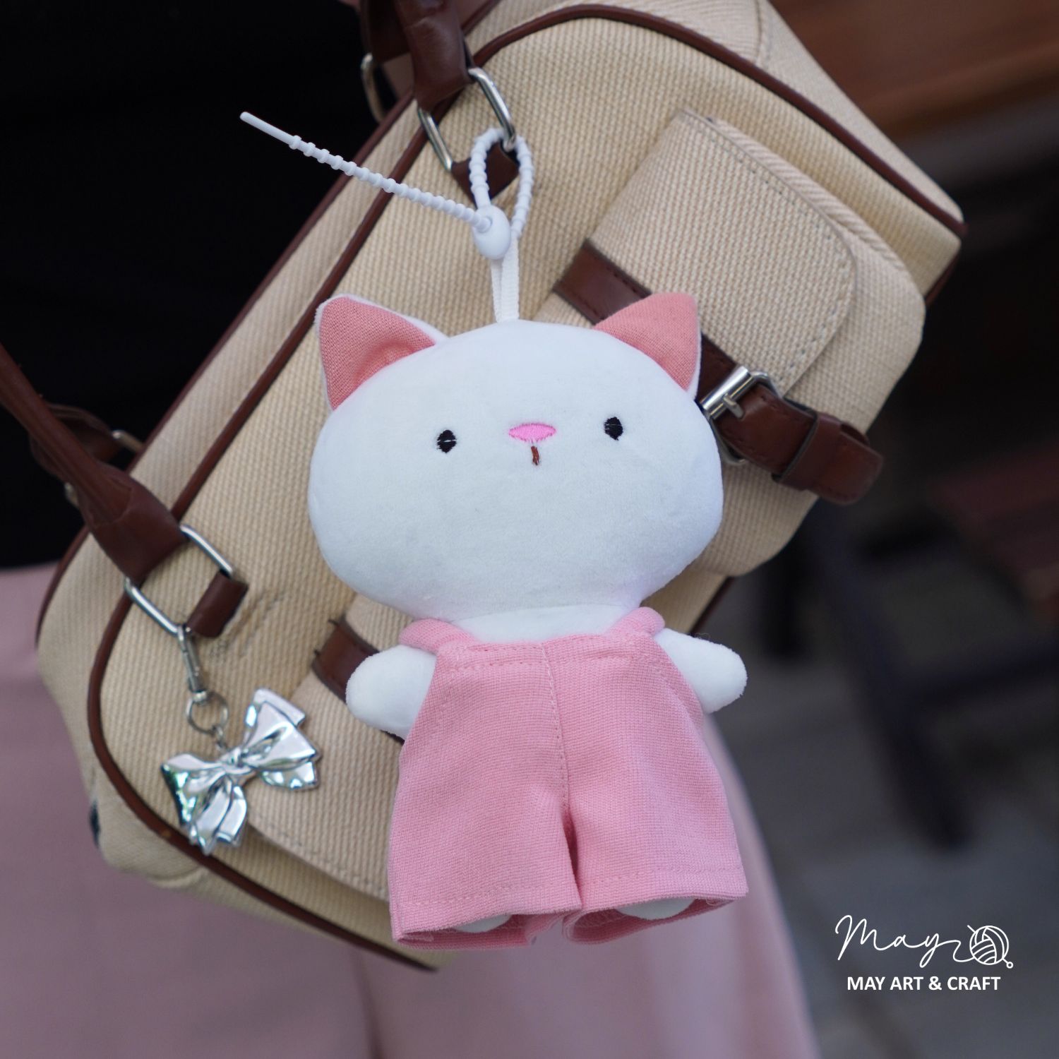 Quần yếm dáng suông cho thú bông mini