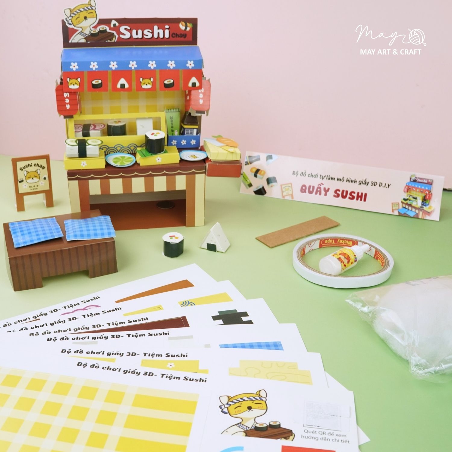 Set đồ chơi giấy - tự làm mô hình giấy 3D DIY nhiều chủ đề