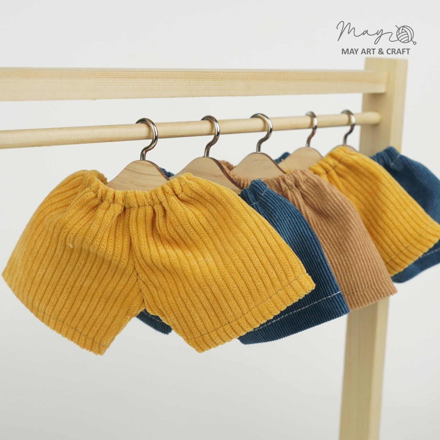 Quần short thú bông vải