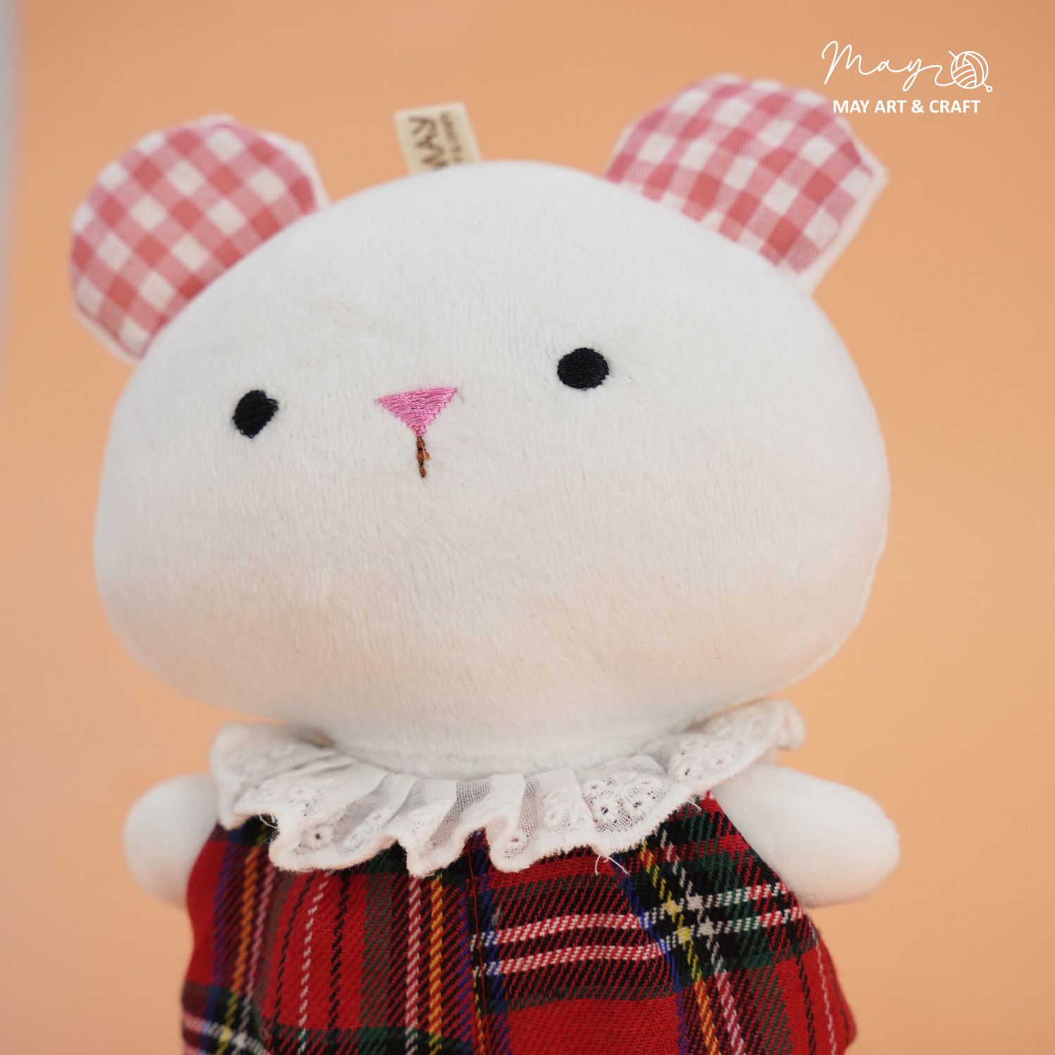 Combo chuột hồng mini giáng sinh cao 16 cm