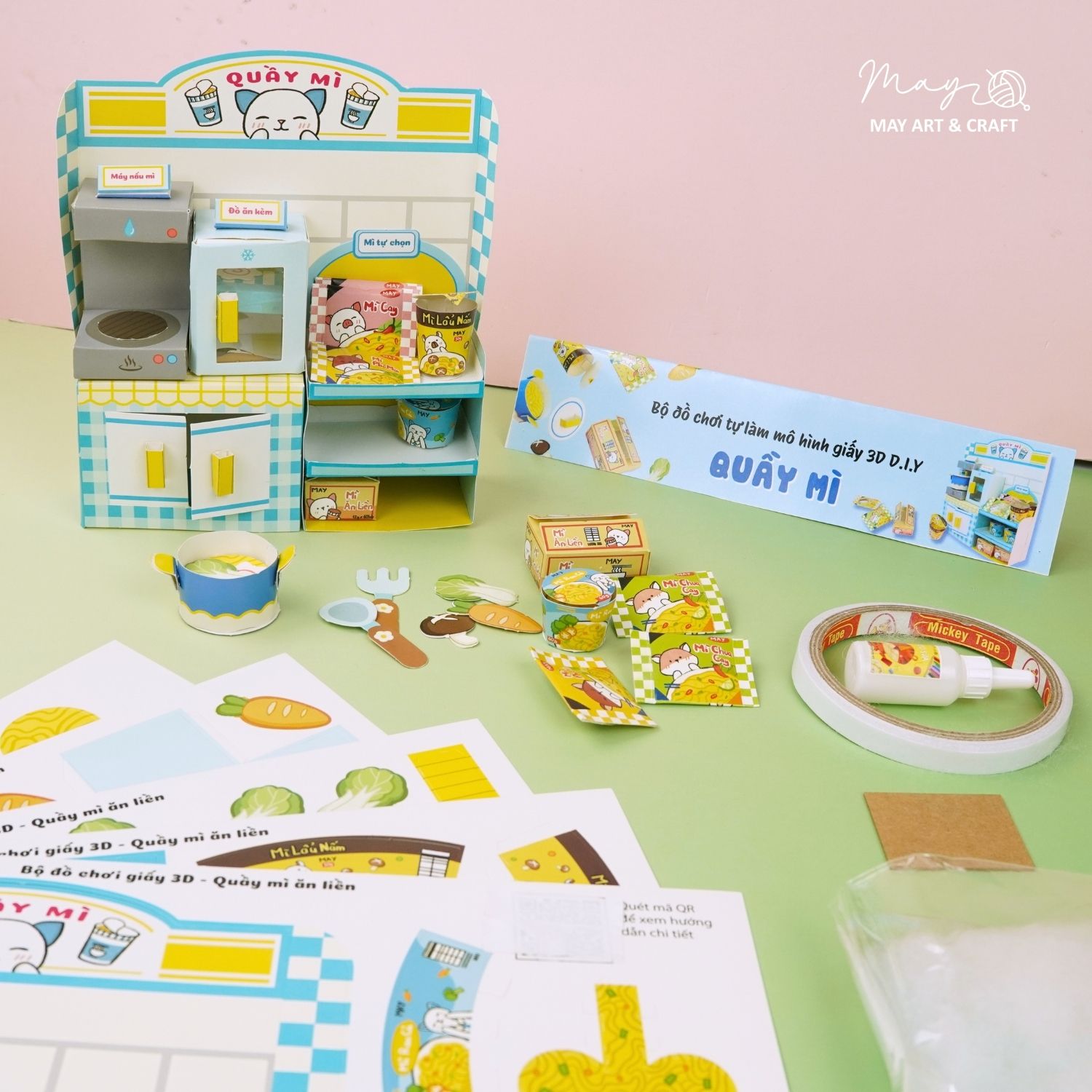 Set đồ chơi giấy - tự làm mô hình giấy 3D DIY nhiều chủ đề