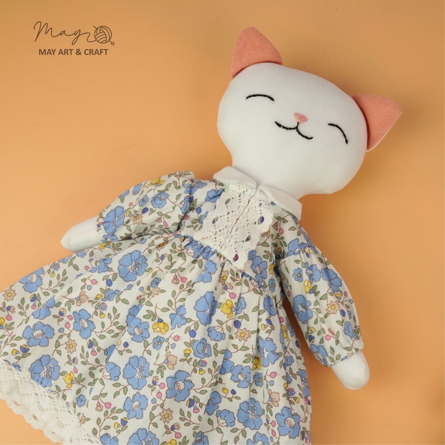 Combo thú bông vải cặp đôi mèo xanh