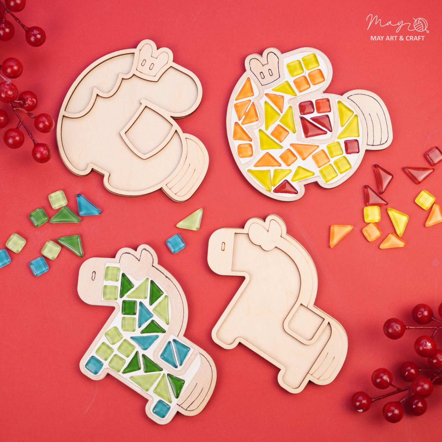 Set tự làm khảm đá nghệ thuật mosaic (1 hình)