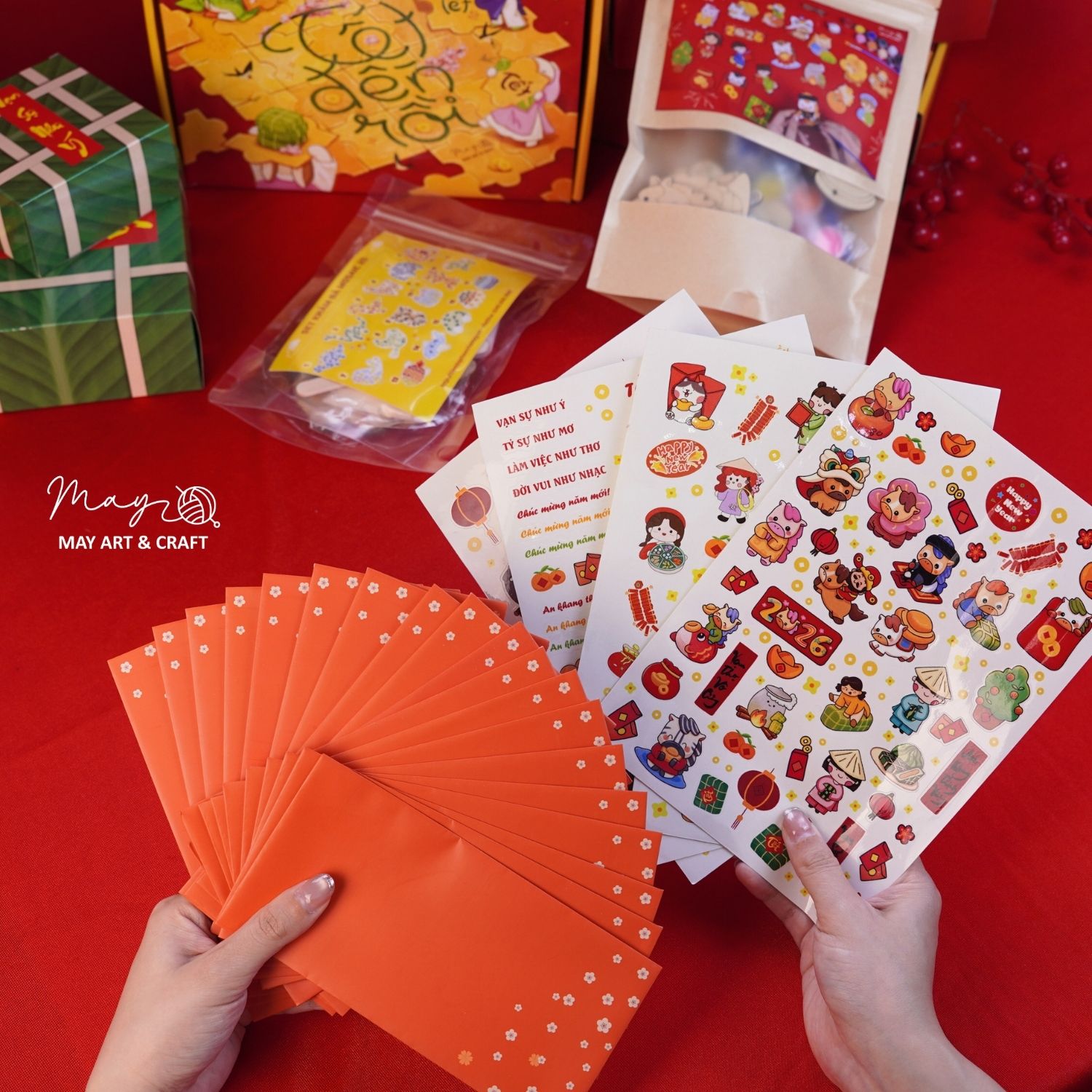 Set quà tết đồ chơi thủ công DIY cho bé 2026