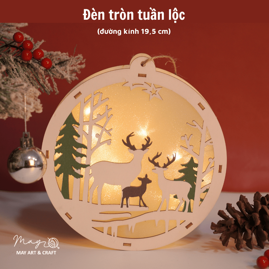 Bộ KIT làm đèn lồng gỗ Noel