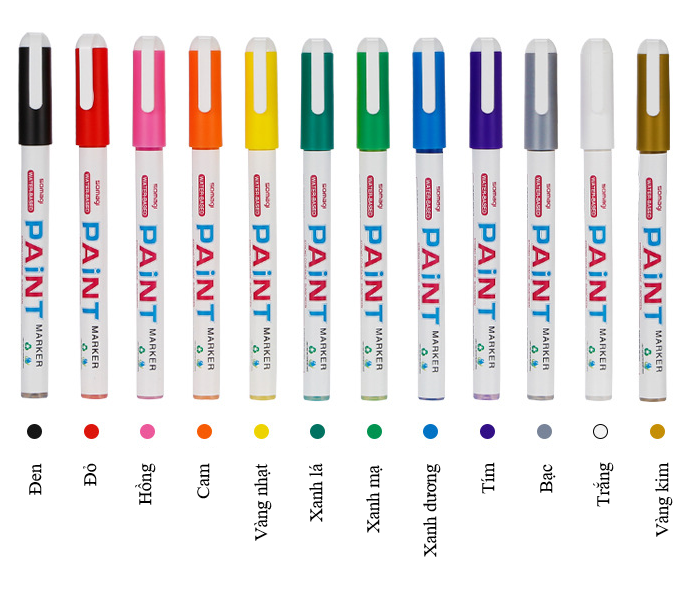 Bút màu không trôi Somagi (giá 1 chiếc) - xanh mạ