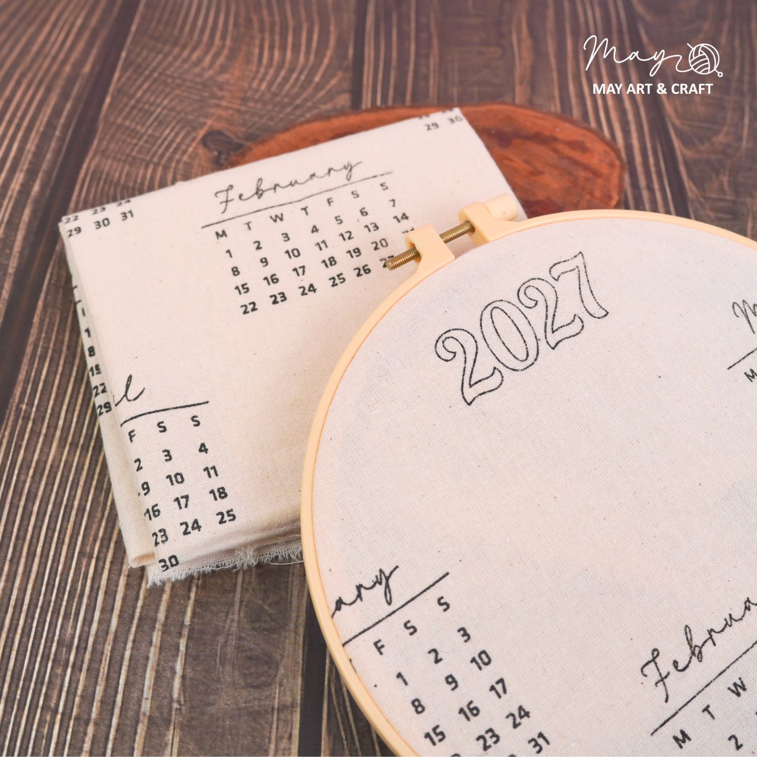 Phôi lịch vải in sẵn để thêu tay