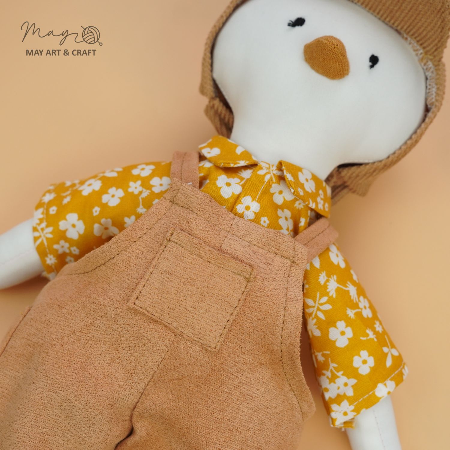 Áo sơ mi hoa tay lửng cho thú bông vải