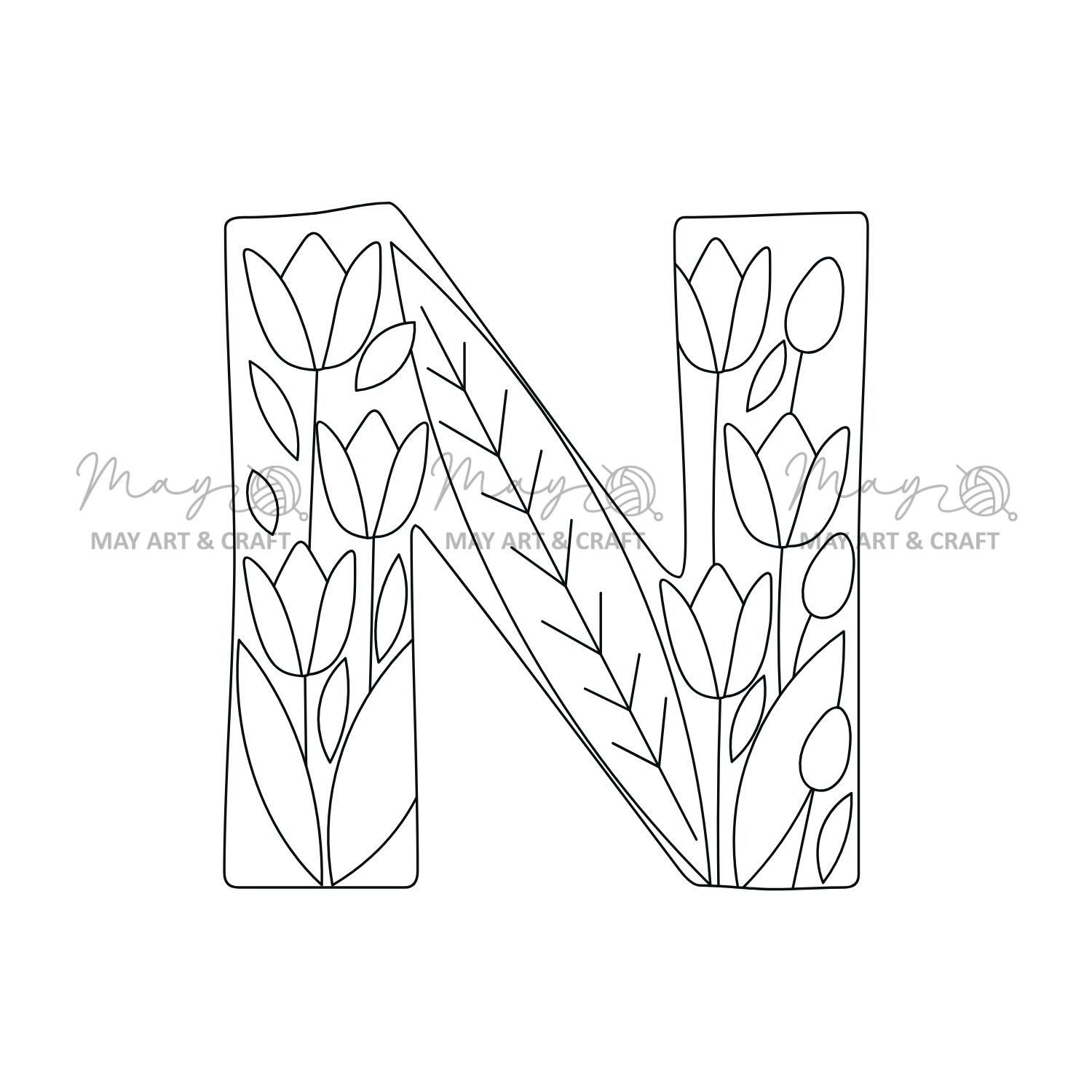 Mếch tan in sẵn chữ cái (lẻ 1 chữ)