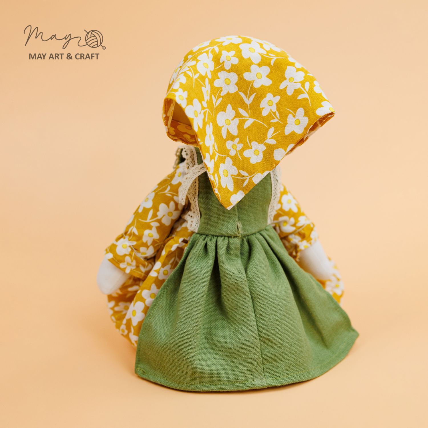 Váy yếm xanh phối ren