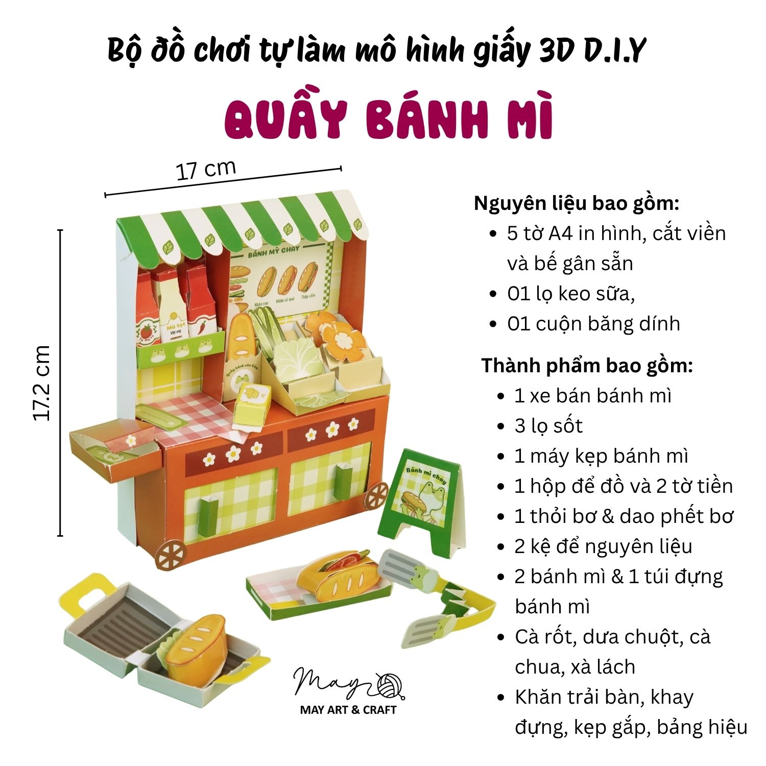 Set đồ chơi giấy - tự làm mô hình giấy 3D DIY nhiều chủ đề