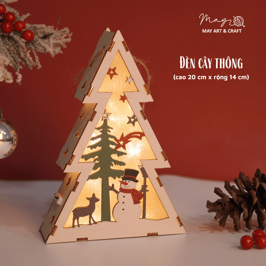 Bộ KIT làm đèn lồng gỗ Noel